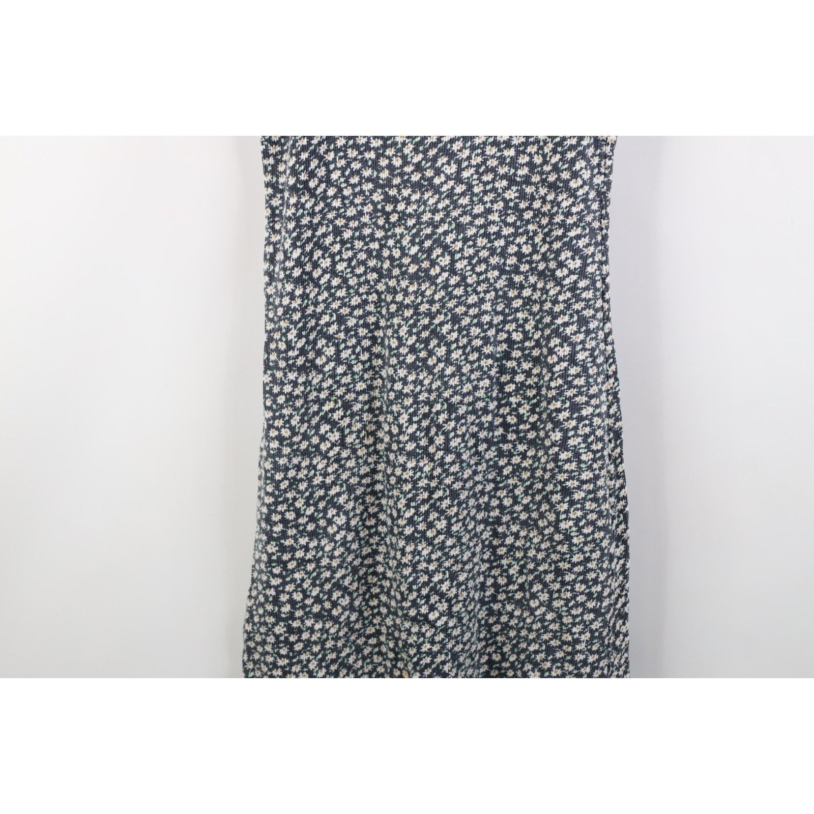 Vintage Vintage 90s Y2K Babydoll Flower Ribbed Knit Dress Size S / US 4 / IT 40 - 3 Thumbnail