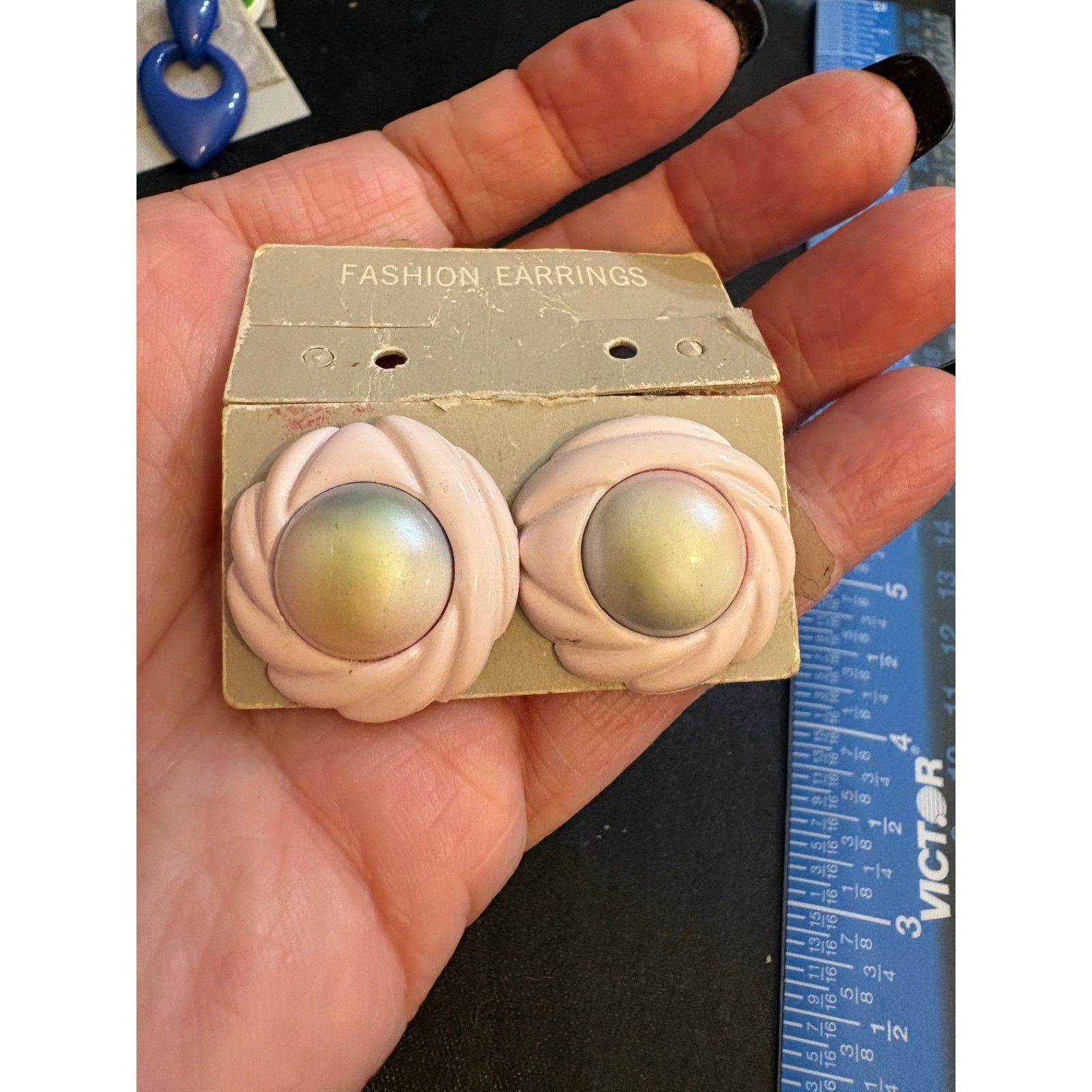 Other Vintage post earrings circa 1980 Pink Size ONE SIZE - 1 Thumbnail
