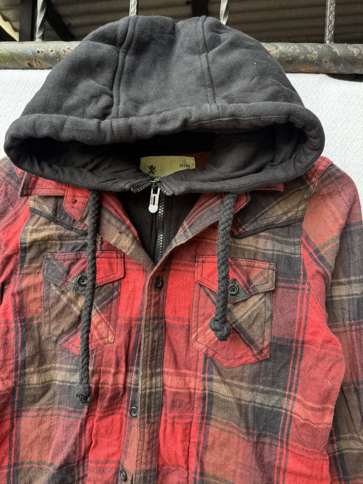 Hysteric Glamour Vintage Style Double Layer Hoodie Plaid Shirt Size US M / EU 48-50 / 2 - 5 Thumbnail