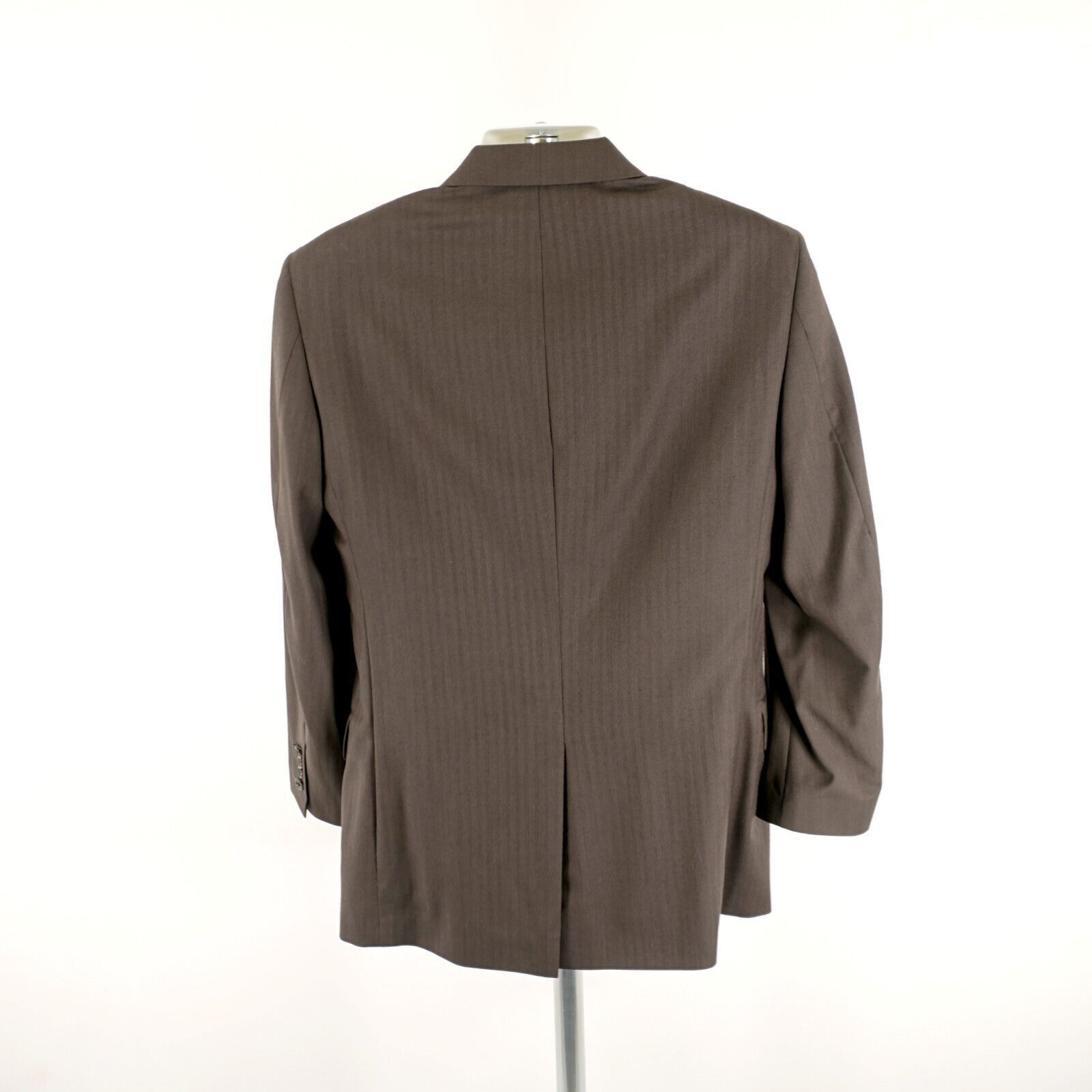 Jos. A. Bank Jos A Bank Signature Wool Herringbone 2 Button Blazer 38R Br Size 38R - 7 Thumbnail