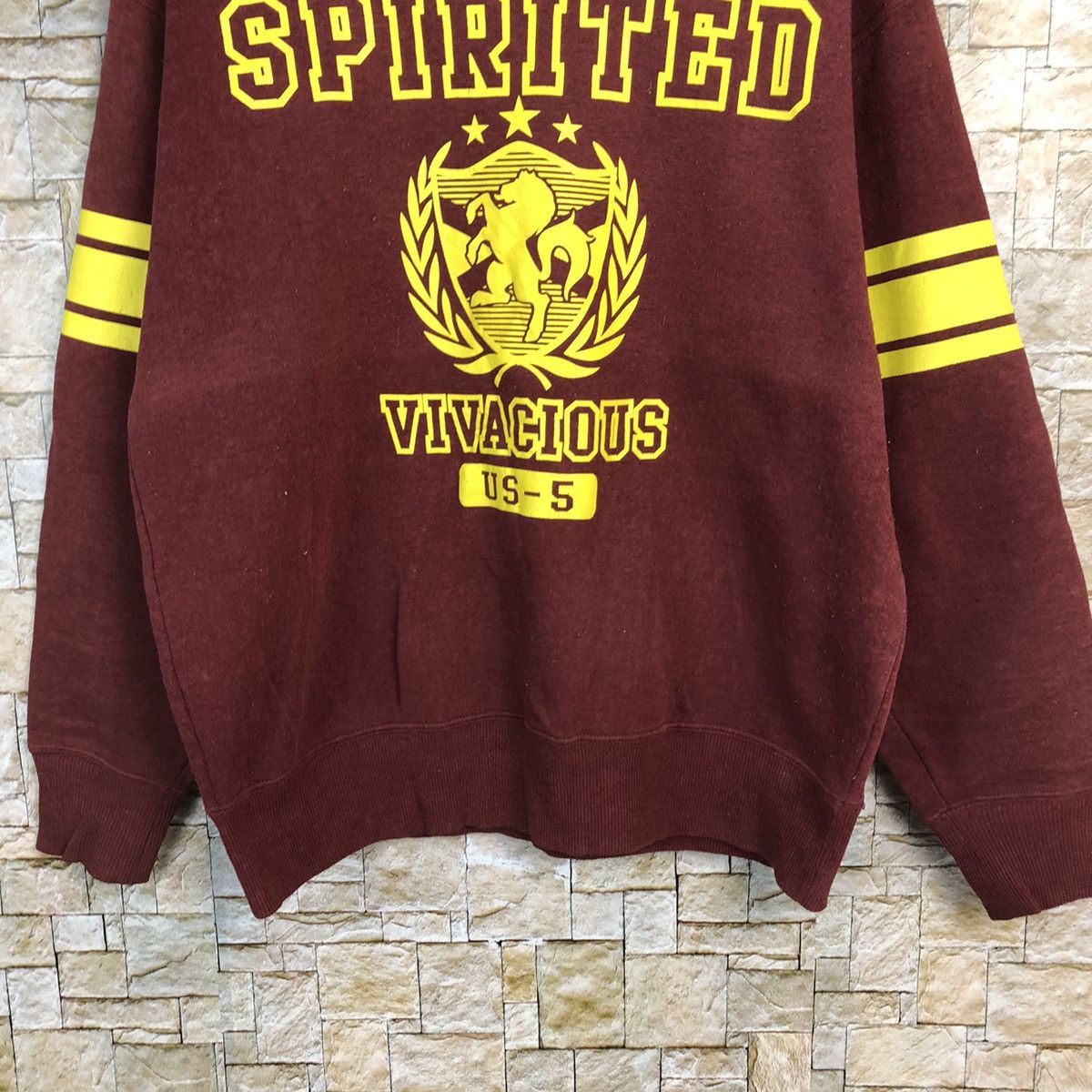 Japanese Brand × Vintage Oblo Design Maroon Sweatshirt #A424 Size US L / EU 52-54 / 3 - 3 Thumbnail