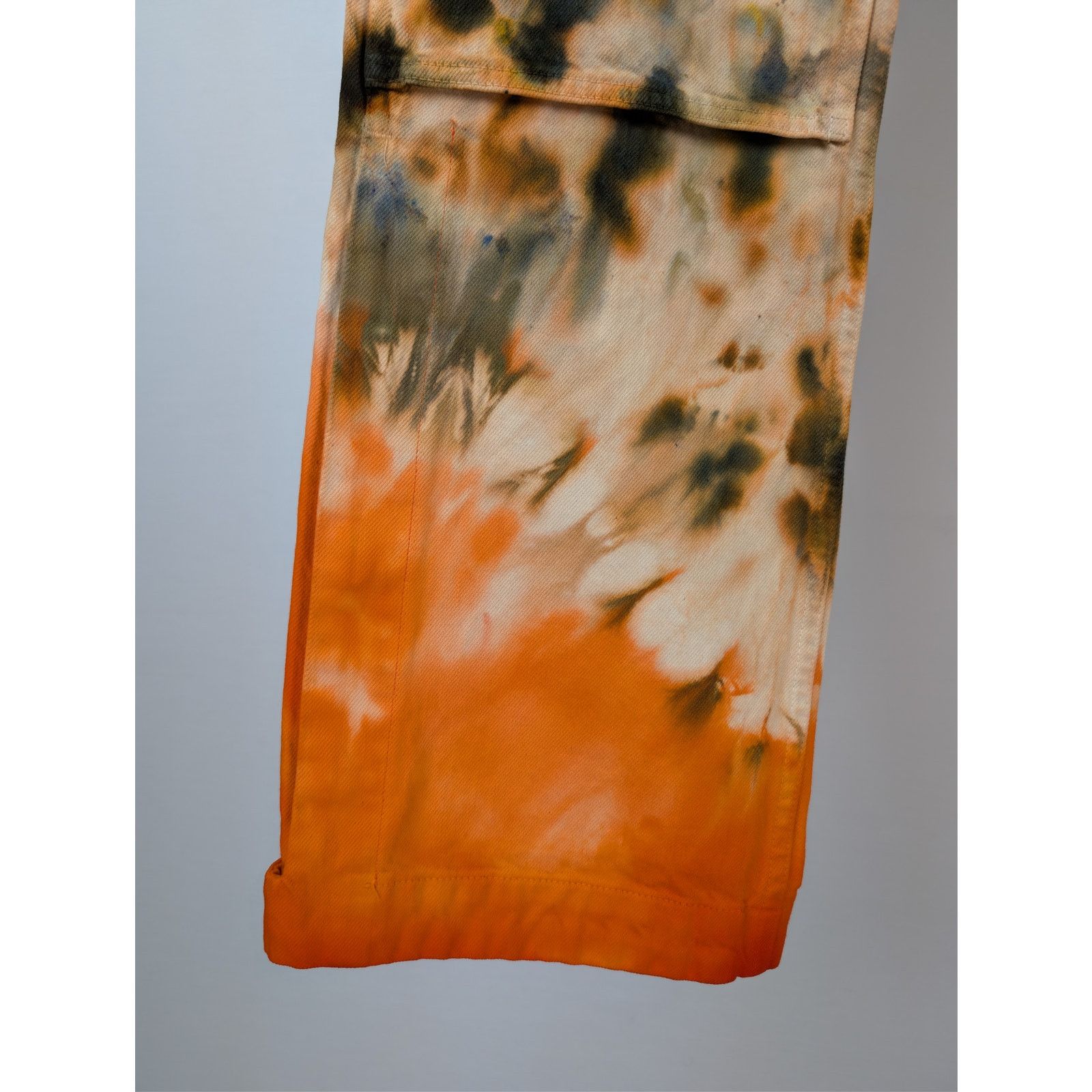 Amiri o1rshd1 Tie Dye Carpenter Pants in Khaki Size US 31 - 9 Thumbnail