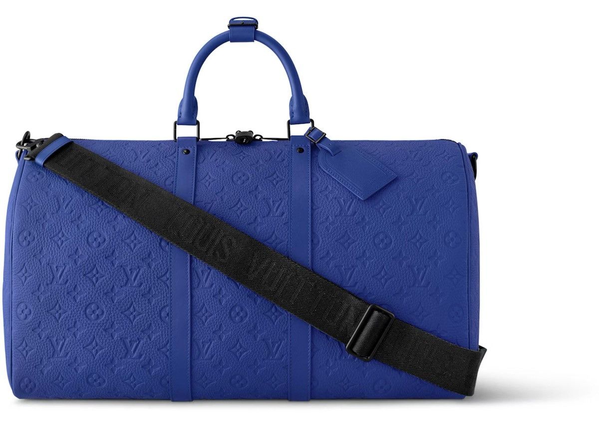 Louis Vuitton *RARE* Louis Vuitton Keepall Bandouliere 50 Racing Blue Size ONE SIZE - 1 Thumbnail