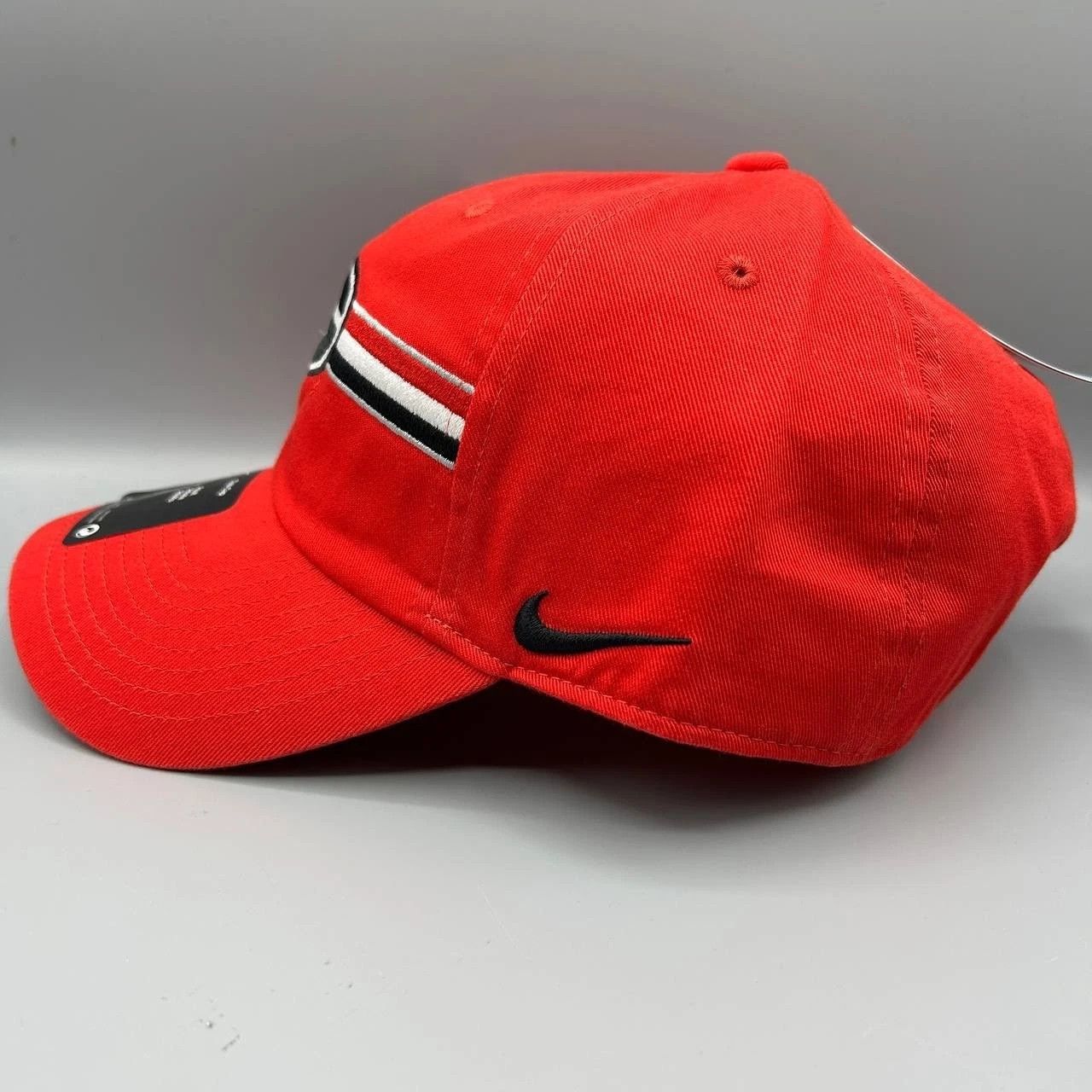 Nike Georgia Bulldogs x Nike Rise Hat M-L Strap Back Cap Cotton Size ONE SIZE - 6 Thumbnail