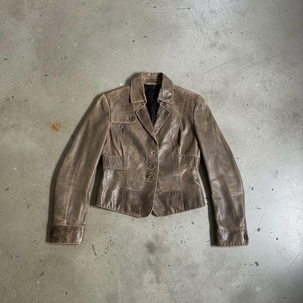 Other The Distressed Goat Leather Jacket Size M / US 6-8 / IT 42-44 - 4 Thumbnail