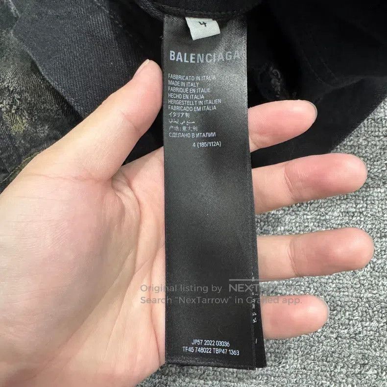 Balenciaga Balenciaga Mud-dyed Distressed Denim Jacket Size US XL / EU 56 / 4 - 3 Thumbnail