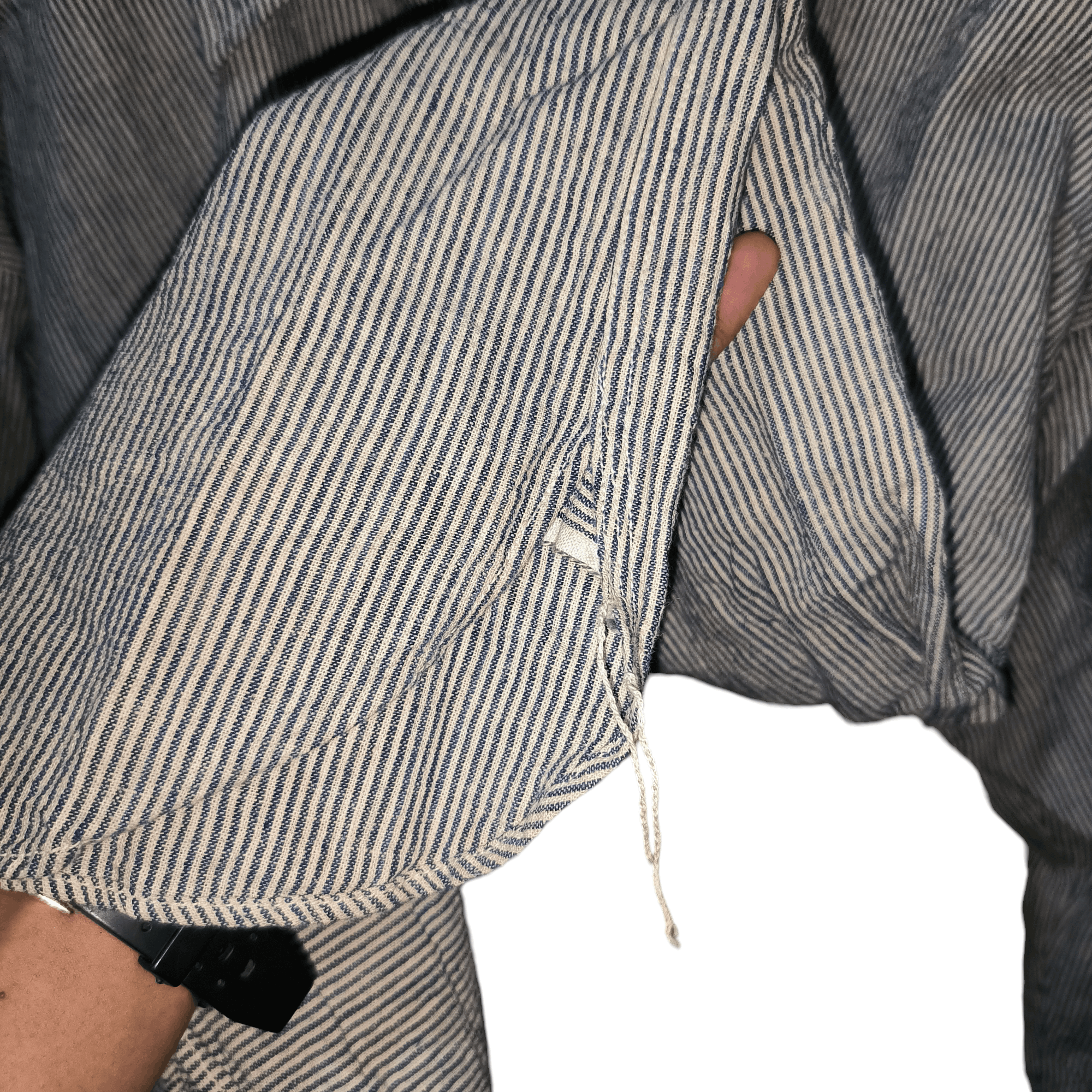 Japanese Brand × Sugar Cane Sugar Cane Hickory Stripe Chambray Overshirt Size US L / EU 52-54 / 3 - 2 Thumbnail