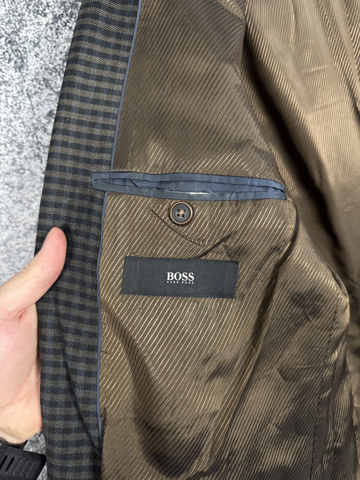 Hugo Boss Men’s BOSS Hugo Boss Luxury Wool Blazer Jacket Size 38R Size 38R - 7 Thumbnail