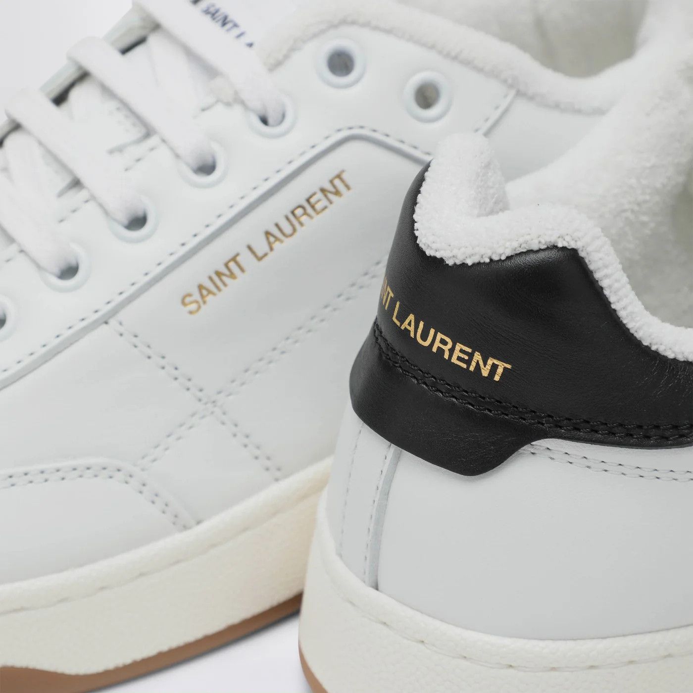 Saint Laurent Paris o1d2blof0526 SL/61 Low-Top Sneakers in White Size US 8.5 / IT 38.5 - 5 Thumbnail