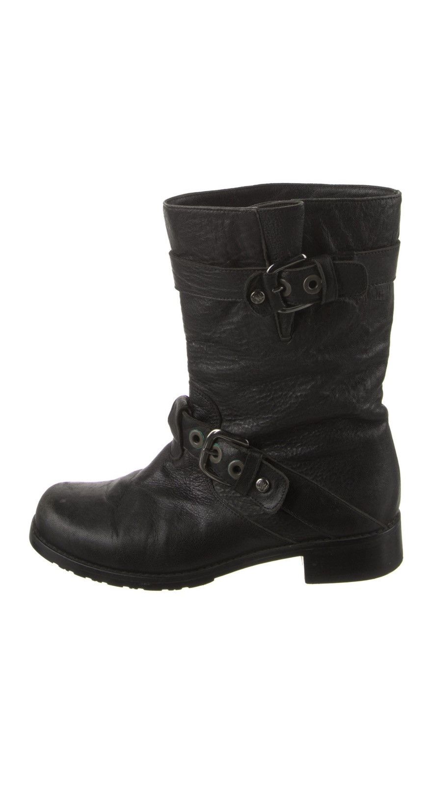 Stuart Weitzman Leather Moto Biker Boots Size US 7 / IT 37 - 2 Thumbnail
