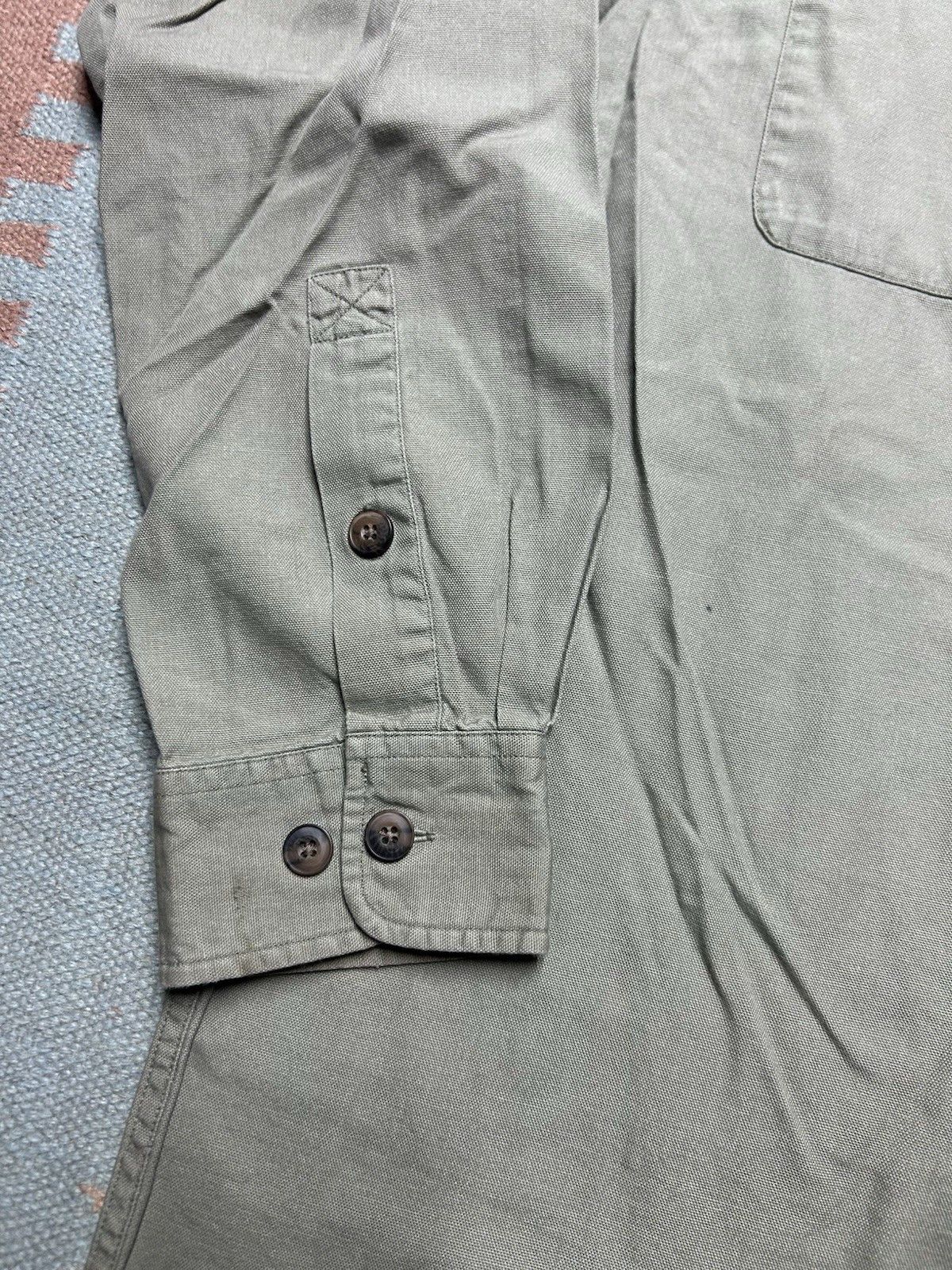 Duluth Trading Company Duluth trading button shirt cotton canvas work men’s XL tall Size US XL / EU 56 / 4 - 3 Thumbnail