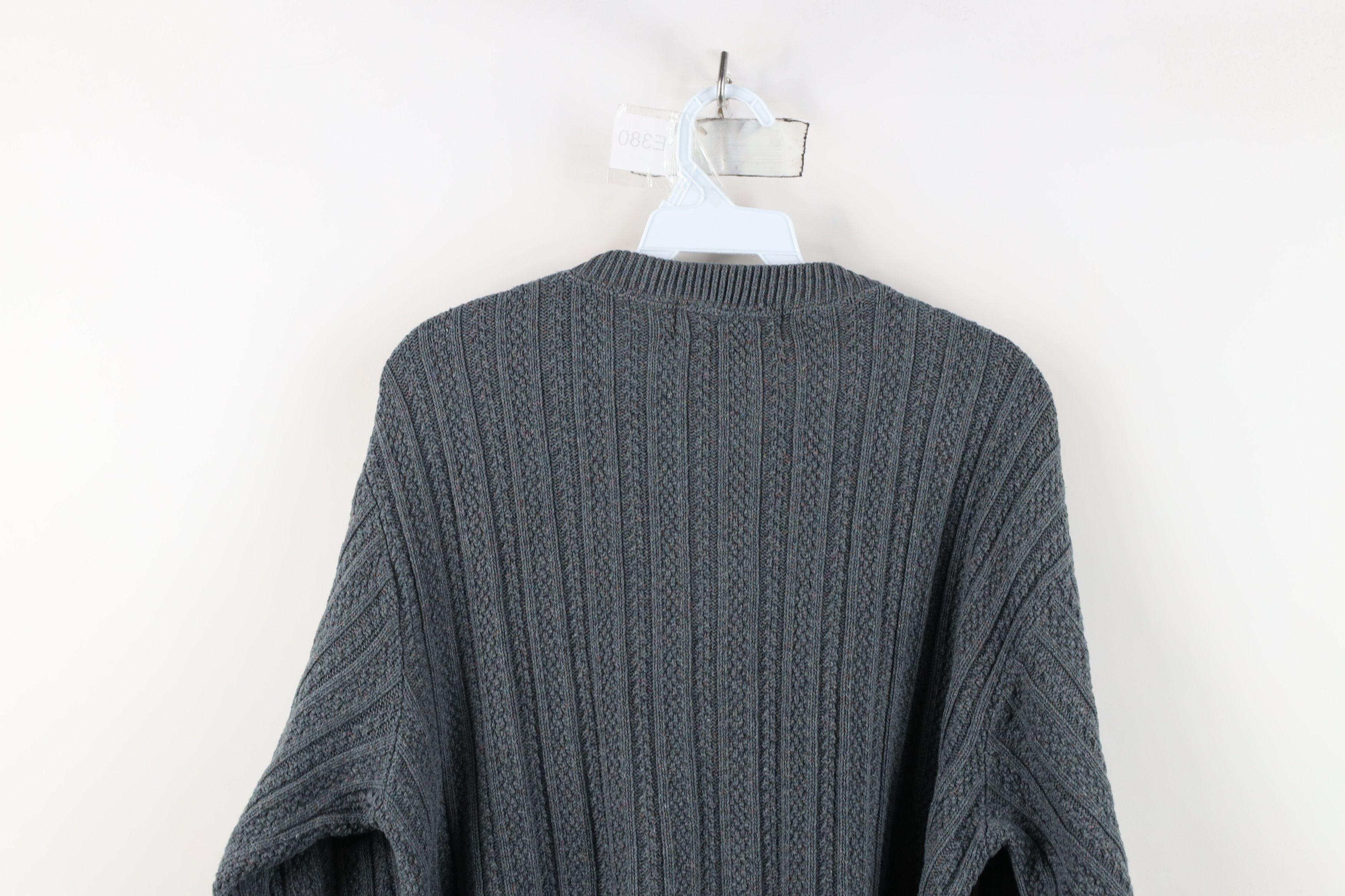 Vintage Vintage 90s Streetwear Framed Ribbed Knit Henley Sweater USA Size US M / EU 48-50 / 2 - 12 Thumbnail