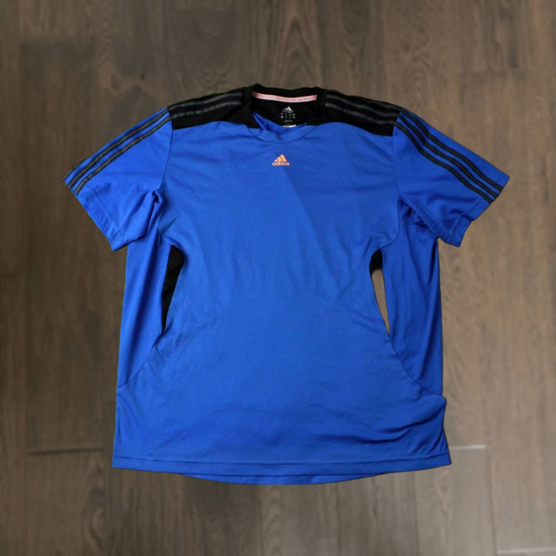 Adidas ADIDAS PERFORMANCE CLIMACOOL ORIGINAL 2011 FOOTBALL SHIRT JERSEY XL MEN SHORT SLEEVE BLUE BLACK GRAY Football Mens XL Shirt Size US XL / EU 56 / 4 - 1 Thumbnail