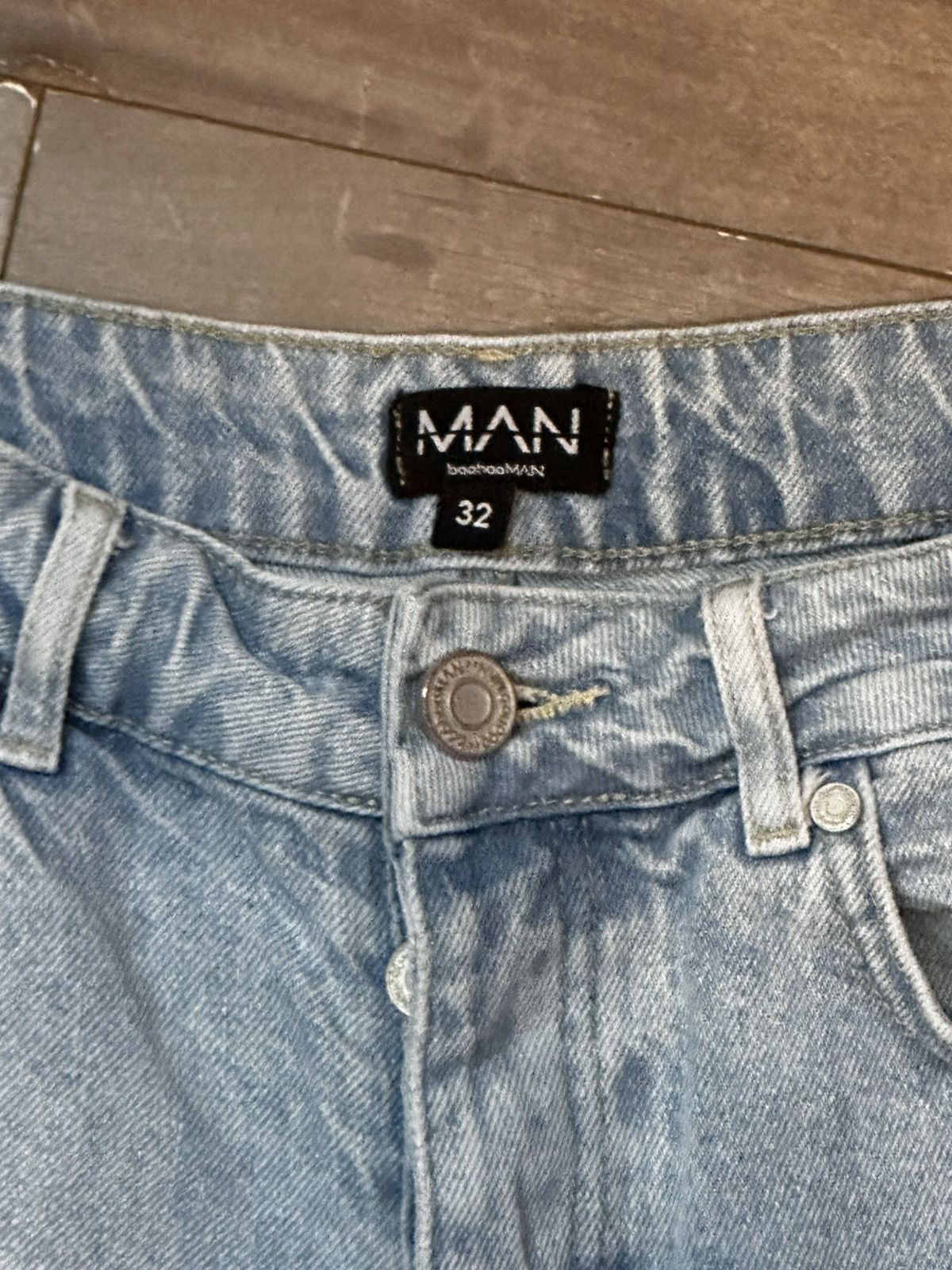 Boohoo Dove Design Streetwear Denim Jorts Streetwear Size US 32 / EU 48 - 6 Thumbnail