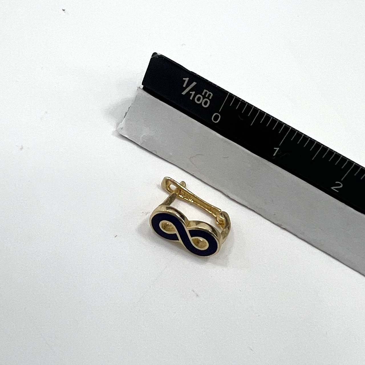 Other 14K Gold Infinity Earrings with Elegant Black Accents Size ONE SIZE - 7 Thumbnail