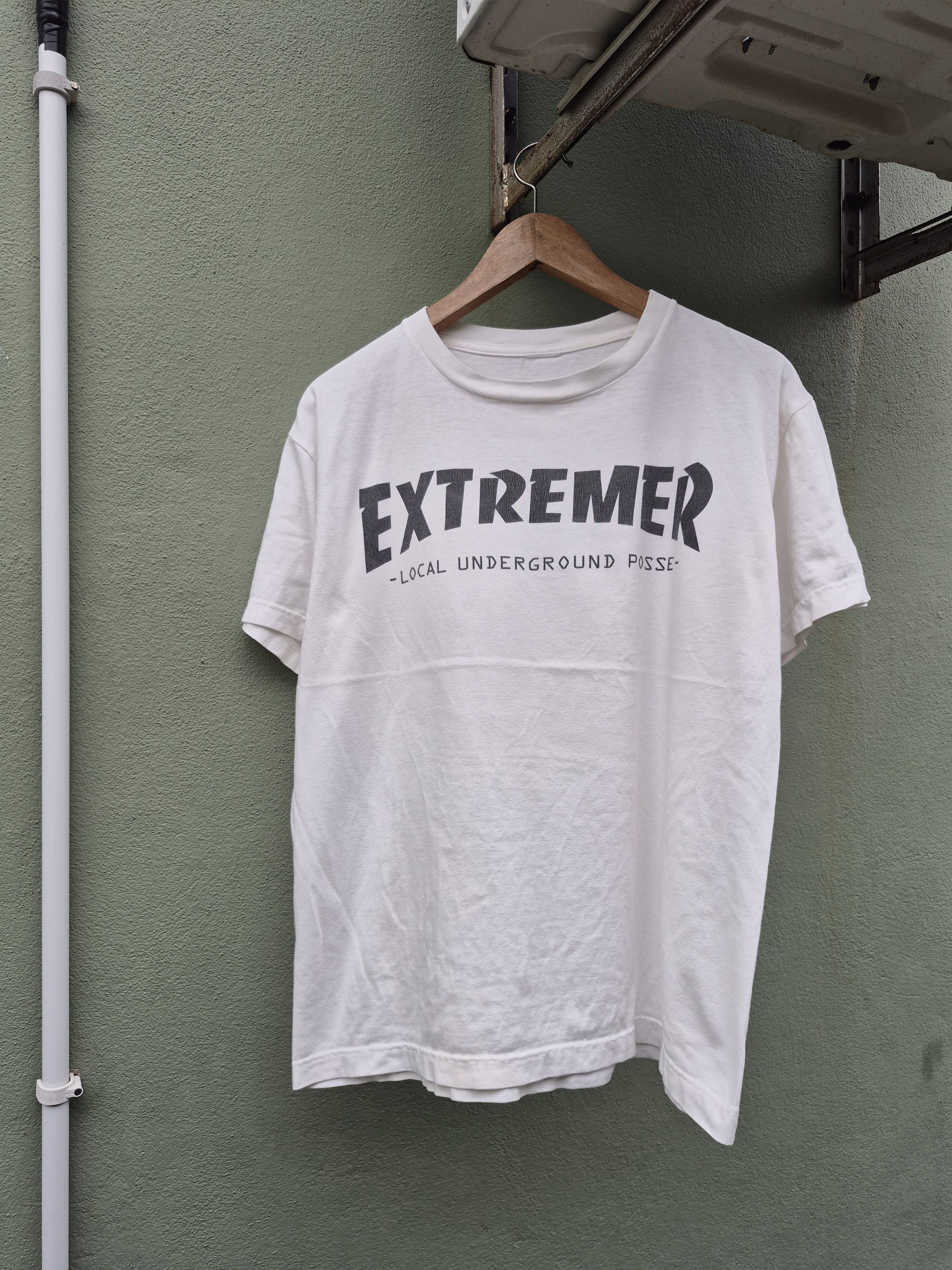 Japanese Brand 🔥 Extremer Local Underground Posse Skate Streetwear Tee Size US M / EU 48-50 / 2 - 1 Thumbnail