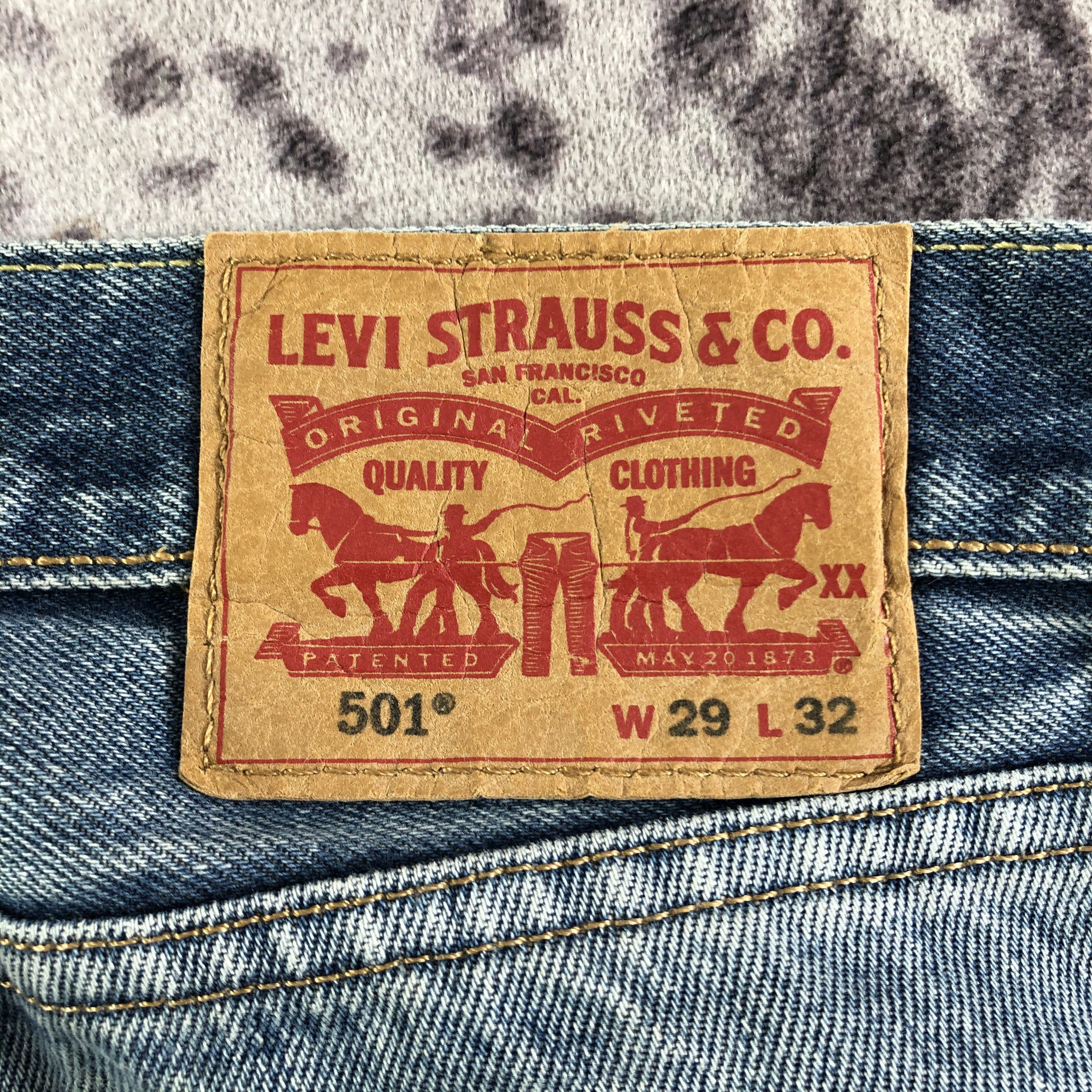 Levi's Vintage Blue Wash Levis 501 Jeans-JM3339 Size US 31 - 6 Thumbnail