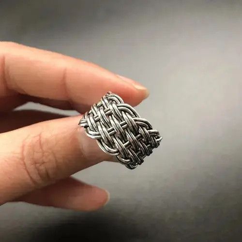 Other Sterling Silver Trendy plaiting ring Size ONE SIZE - 1 Thumbnail