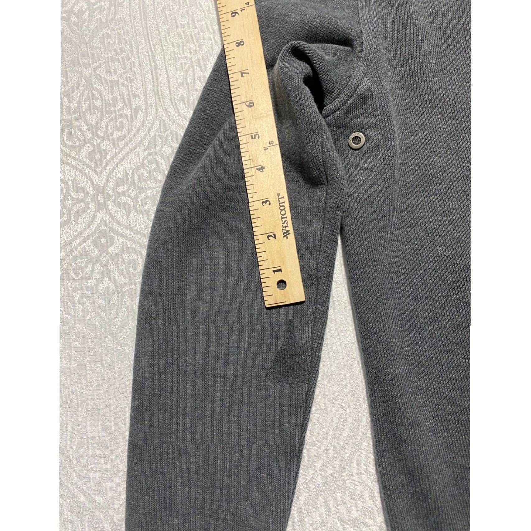 Calvin Klein Calvin Klein Charcoal Gray Full Zip Mock Neck Cotton Jacket Mens Size S Size US S / EU 44-46 / 1 - 2 Thumbnail