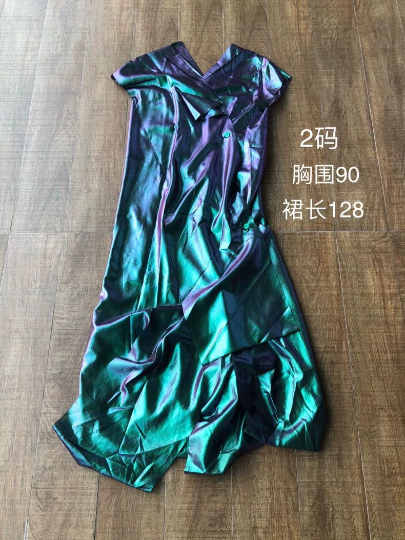 Issey Miyake Issey Miyake size:2 Blue and green main line evening dress Size M / US 6-8 / IT 42-44 - 6 Thumbnail