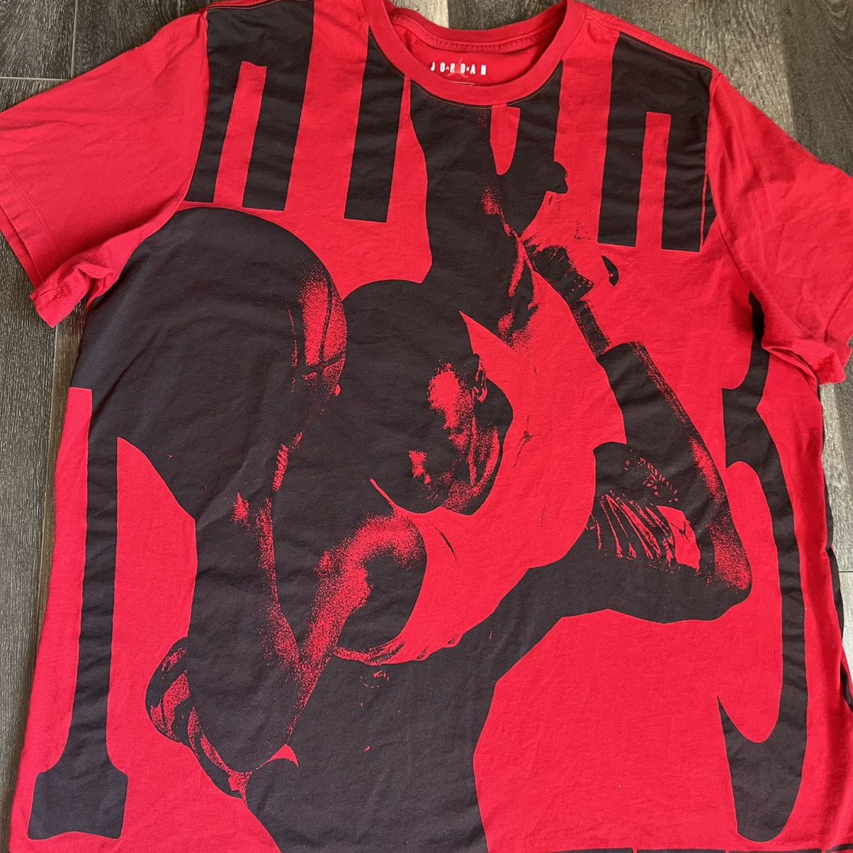 Jordan Brand Nike Air Jordan Authentic Jumpman All Over Print Tee Shirt Size US XXL / EU 58 / 5 - 2 Thumbnail