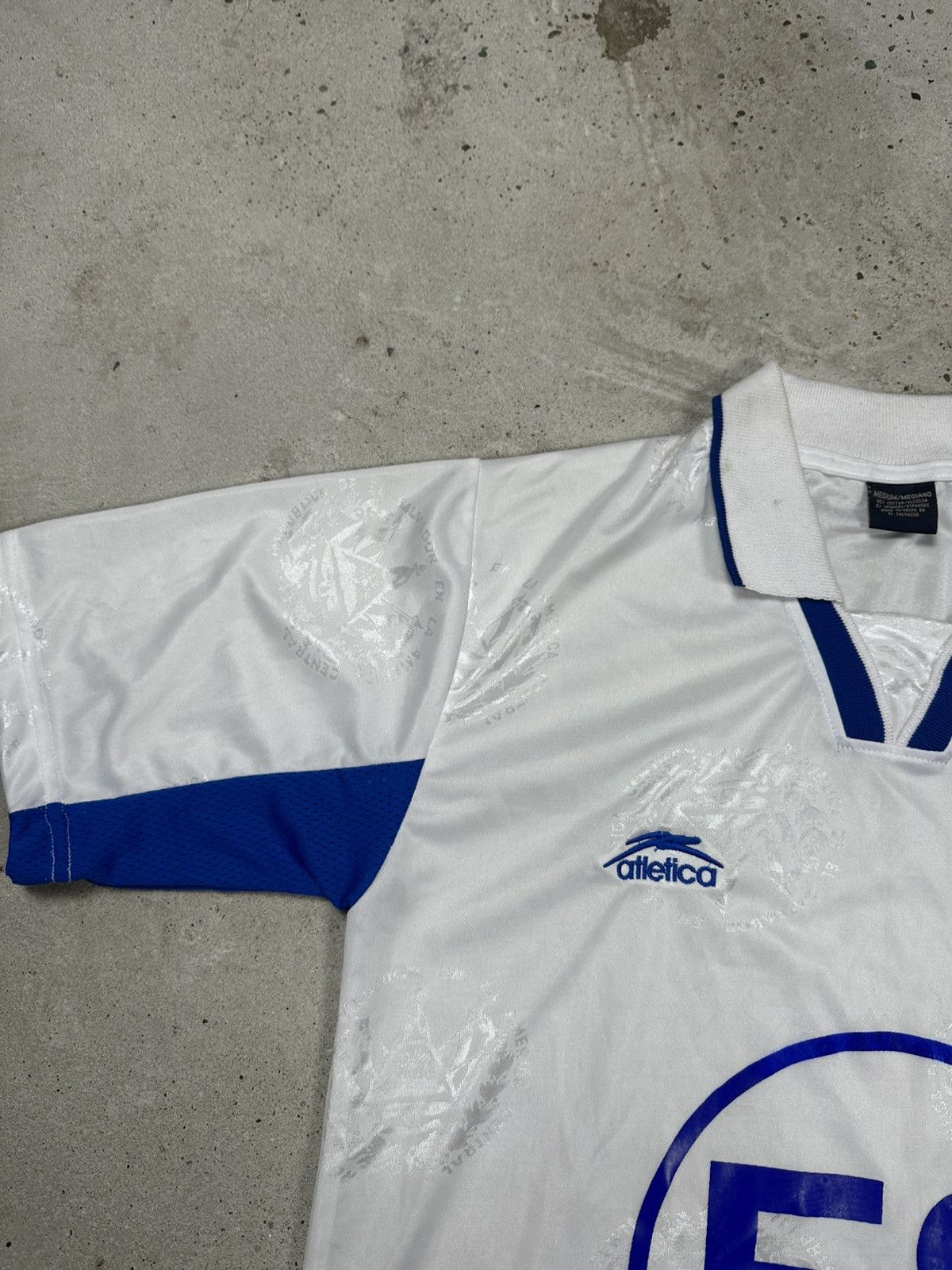 Vintage Vintage 2000s Atletica x El Salvador White Jersey Home/Away Size US M / EU 48-50 / 2 - 13 Thumbnail