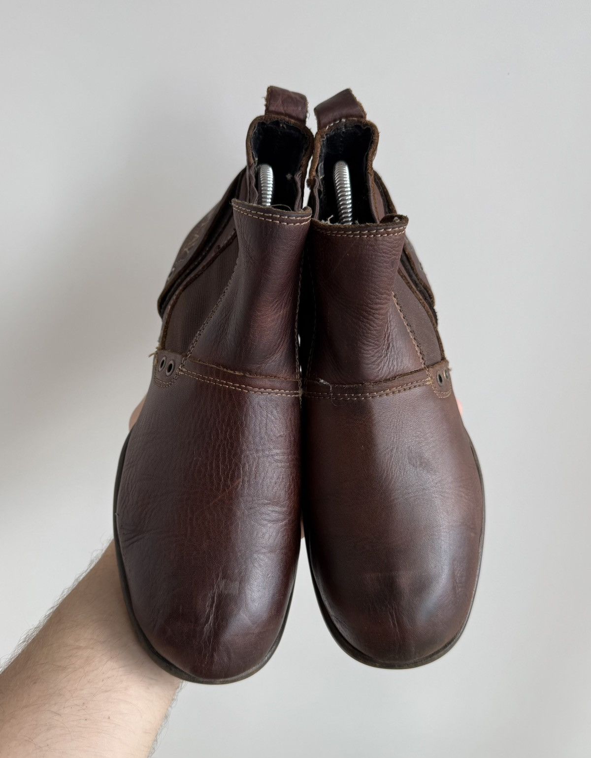 Replay Vintage Replay Brown Biker Leather Boots A.S. 98 AvantGarde Size US 7 / EU 40 - 2 Thumbnail