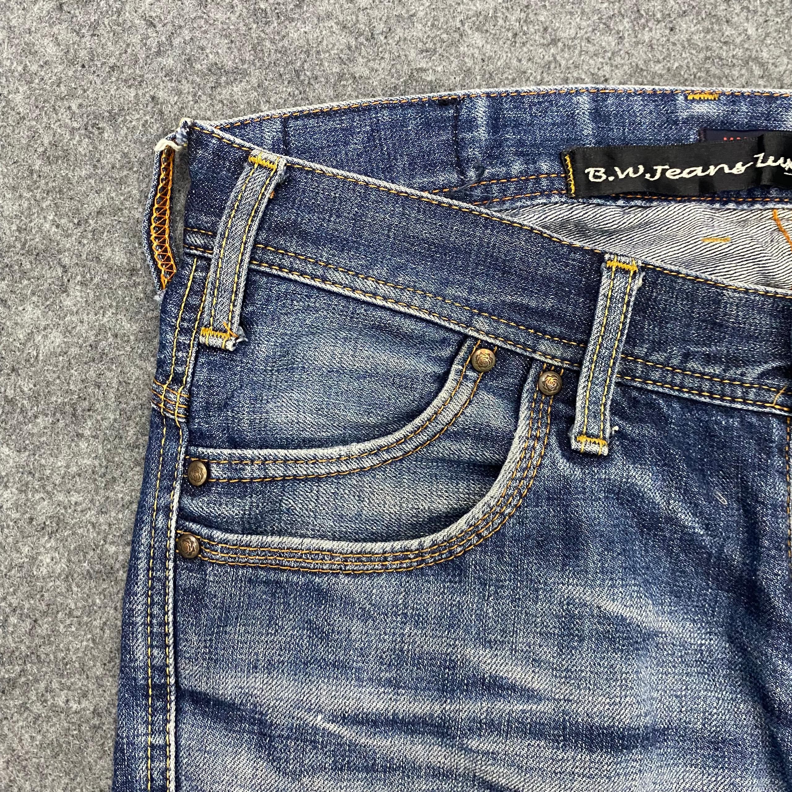 If Six Was Nine 💥Best Offer💥Vintage Blue Way Distressed Denim Size US 35 - 11 Thumbnail