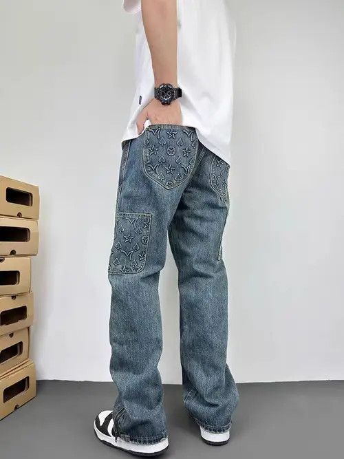 Japanese Brand Momoko x Hatsu high street washed loose fit work jeans Size US 34 / EU 50 - 4 Thumbnail