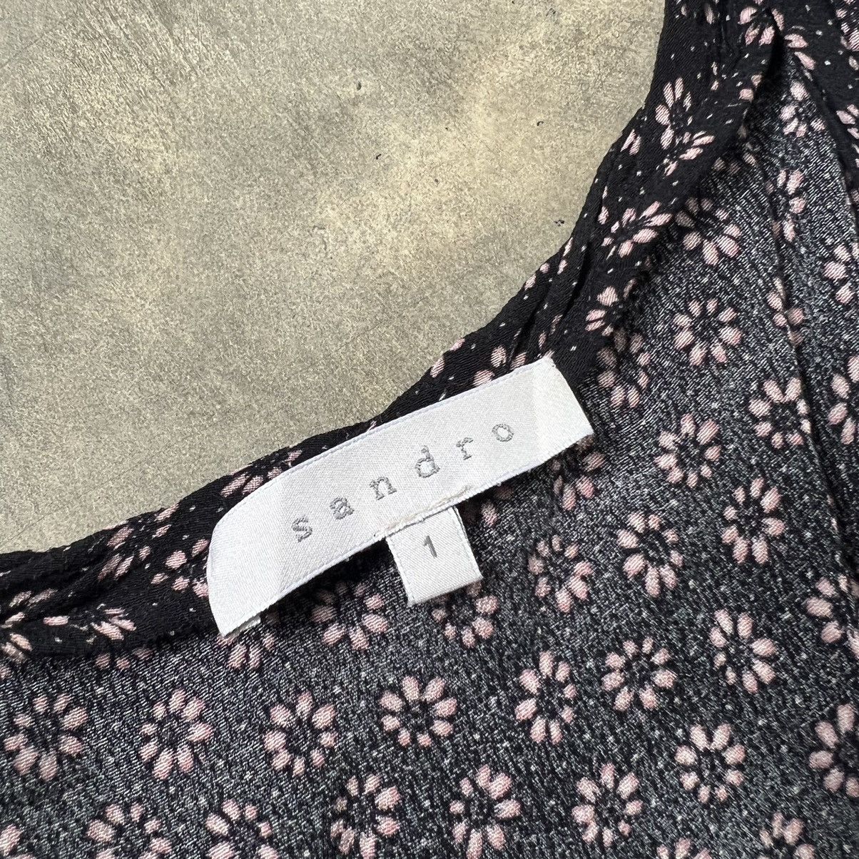 Sandro Sandro Floral Mini Dress Size S / US 4 / IT 40 - 3 Thumbnail