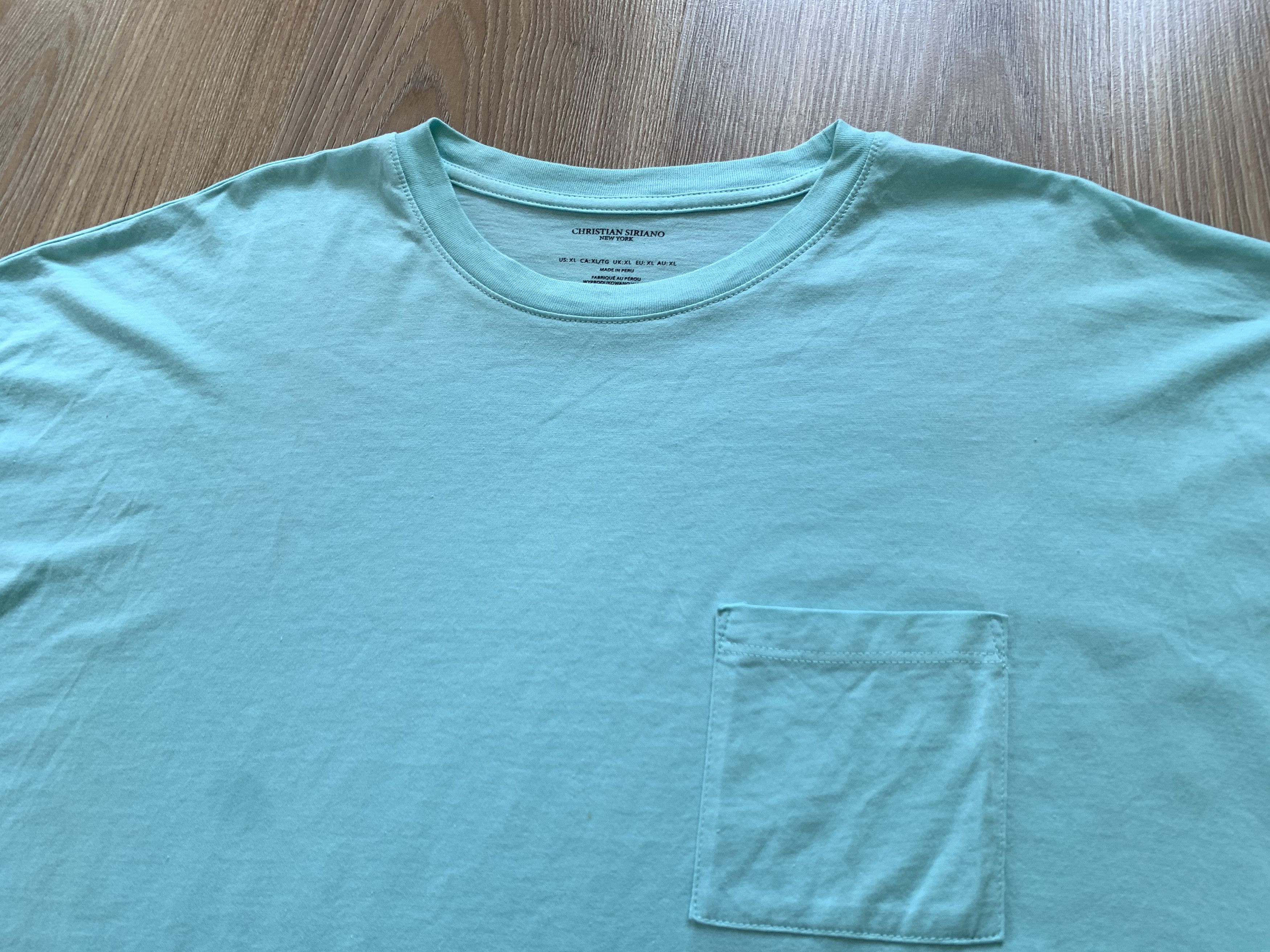 Christian Siriano Christian Siriano Blue Cotton Pocket T-Shirt Size US XL / EU 56 / 4 - 4 Thumbnail