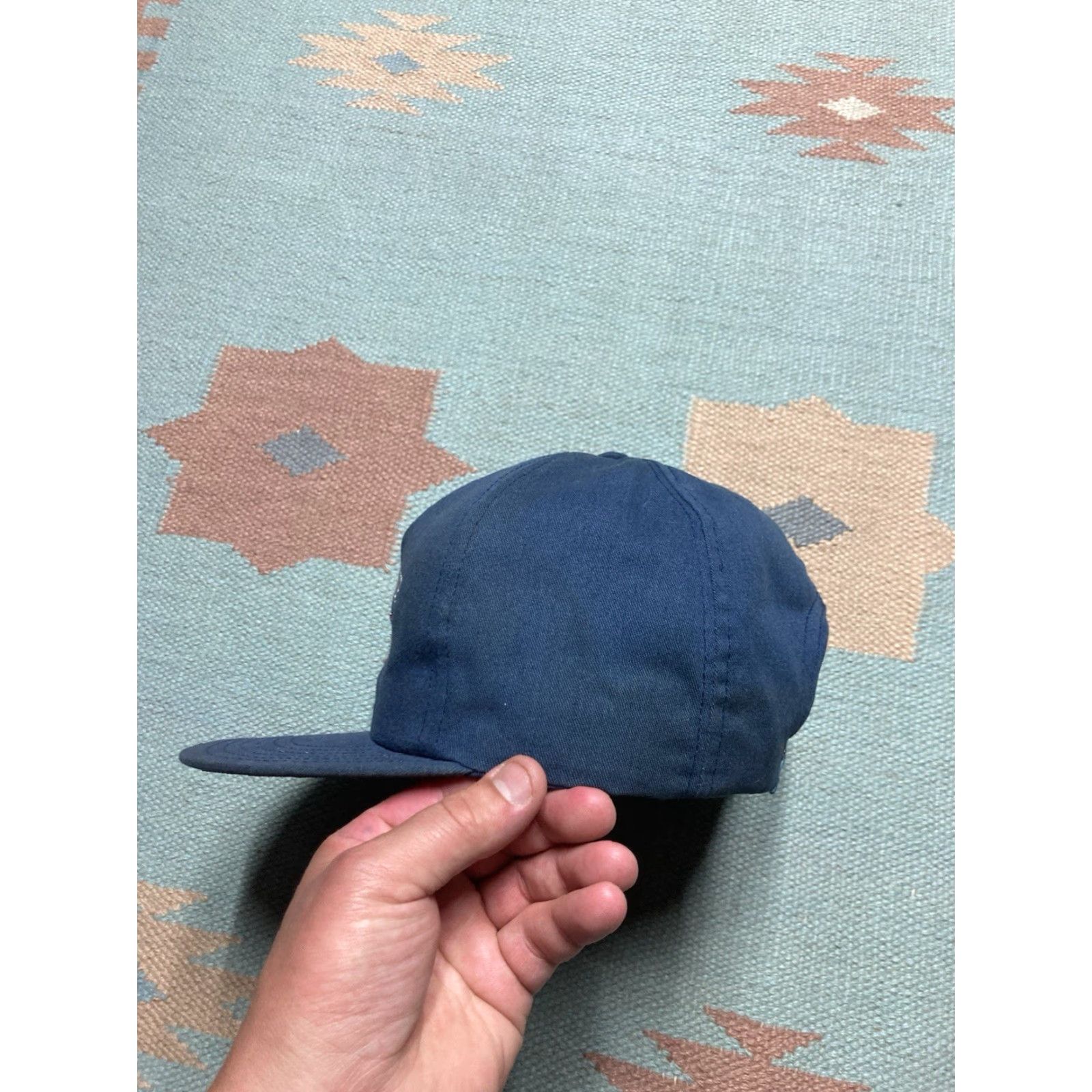 Vintage VINTAGE SnapBack Hat Cap Marion Township Fire Department Michigan Made in USA Adjustable Blue Mens Snapback USA Fire Department Hat Size ONE SIZE - 4 Thumbnail