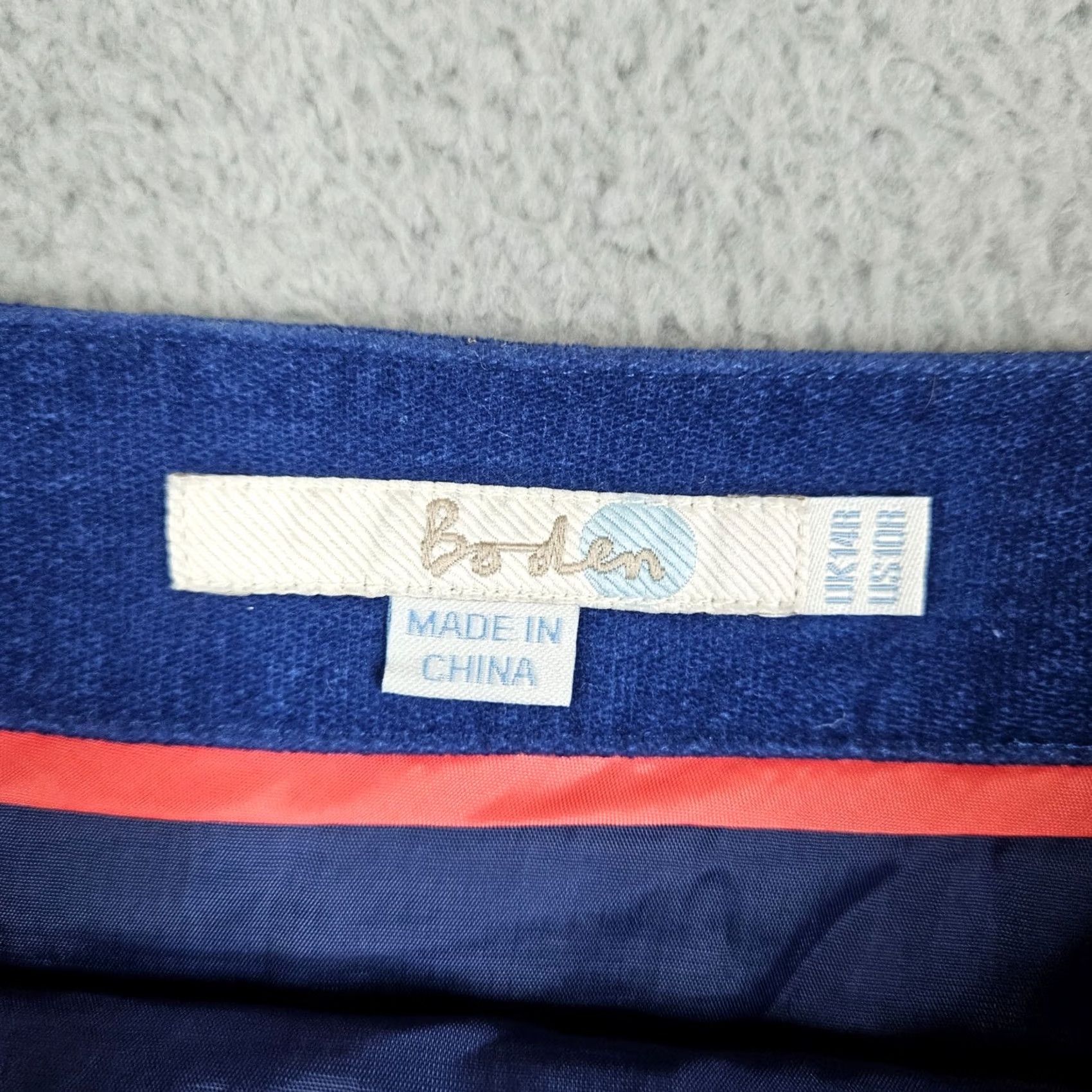 Boden Boden A-Line Paisley admiral blue Women's mini skirt Size 10 Size 32" / US 10 / IT 46 - 2 Thumbnail