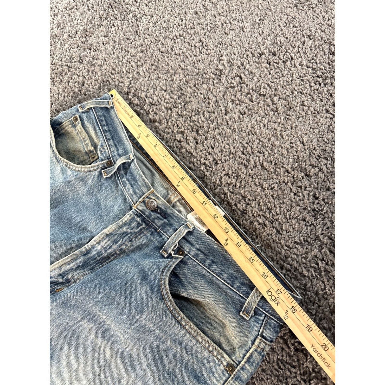 Gap VINTAGE GAP Jeans Easy Fit Denim 36x29 Blue Mens 5-Pocket Made In USA Y2K Grunge Retro 80s 90s Light Wash Regular Size US 36 / EU 52 - 4 Thumbnail