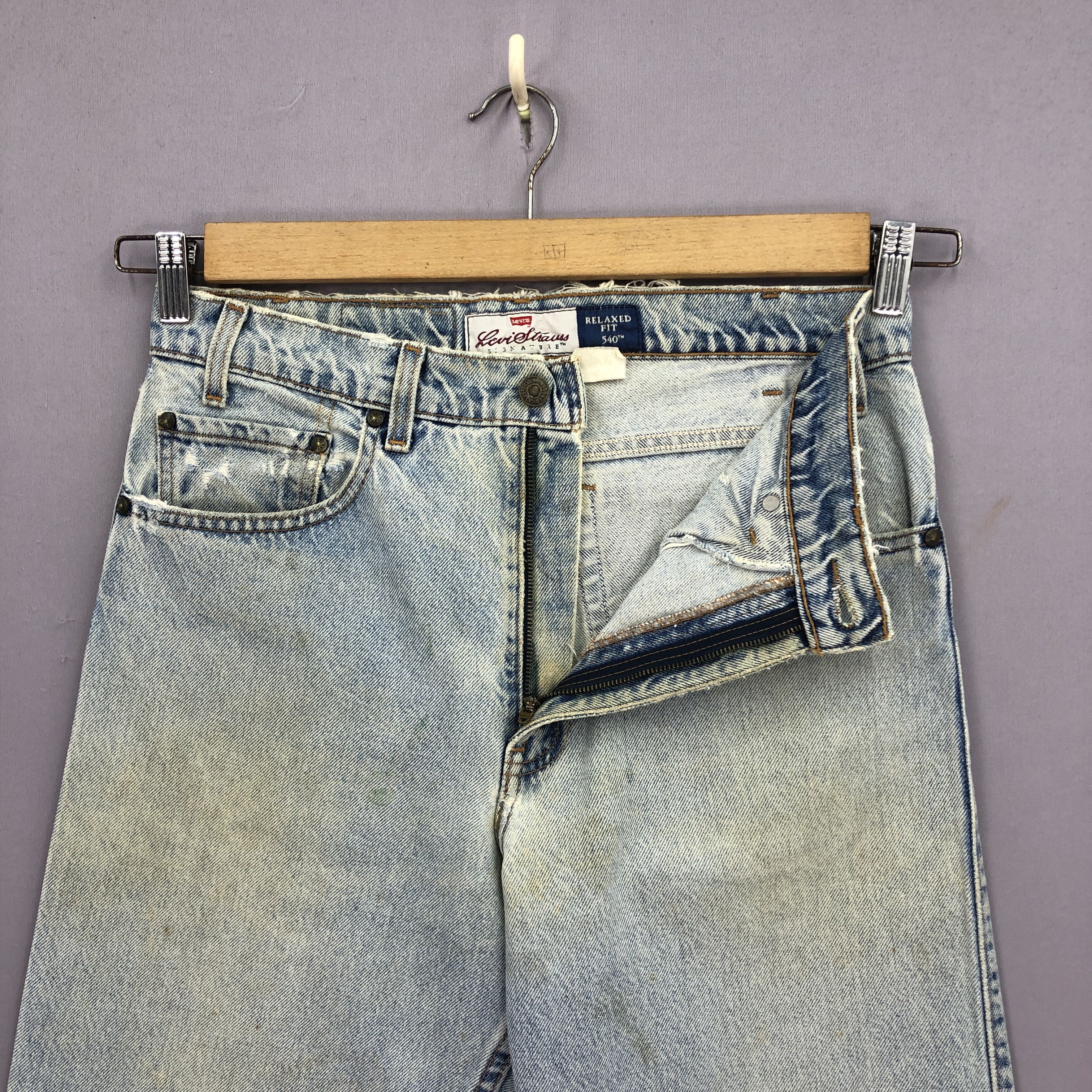 Levi's Vintage Levis Stonewash Jeans Light Wash Orange Tab Denim Size US 30 / EU 46 - 6 Thumbnail