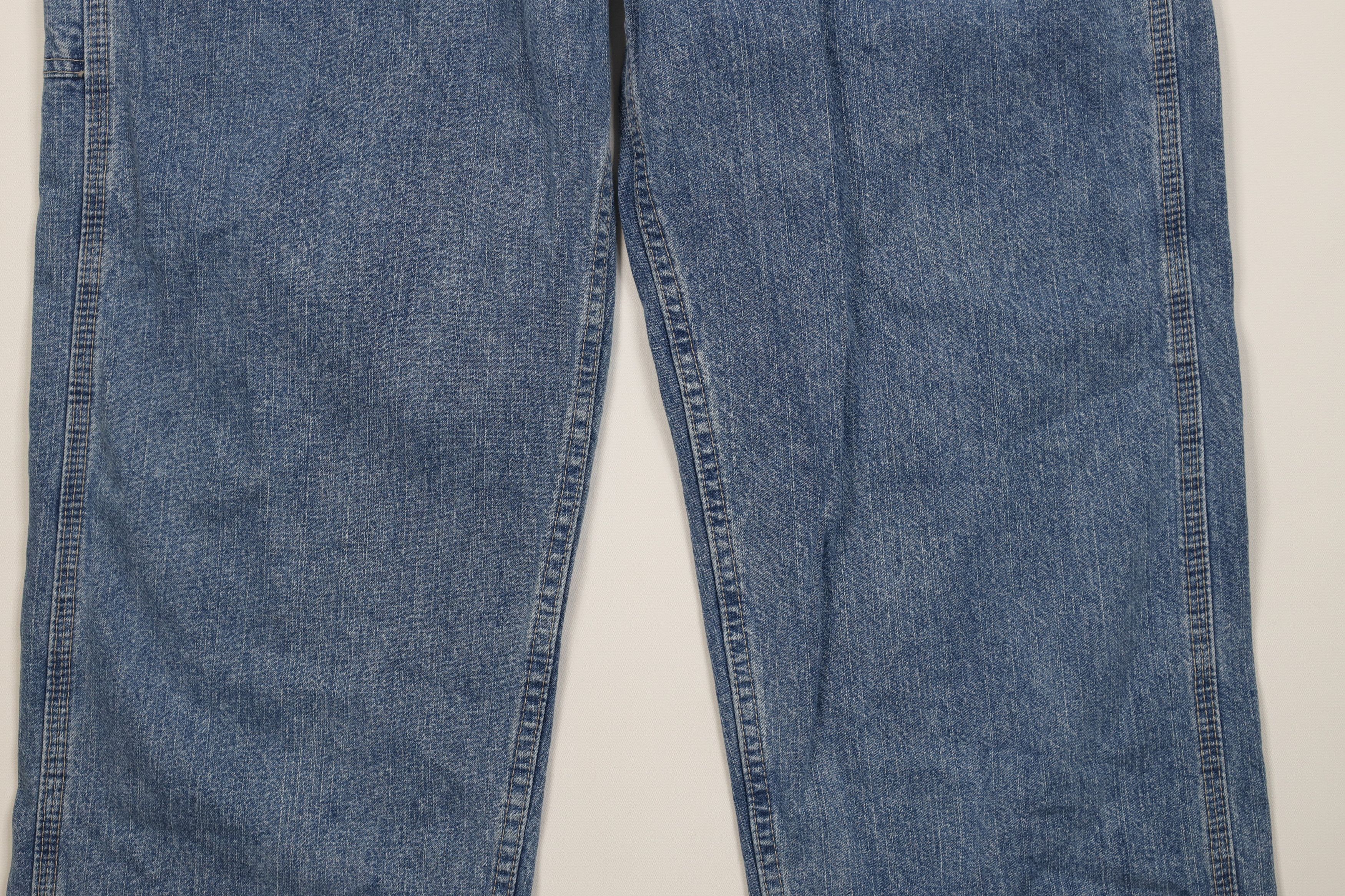 Lee Vintage Y2K Lee Relaxed Wide Leg Dungaree Denim Jeans Blue Size US 36 / EU 52 - 3 Thumbnail