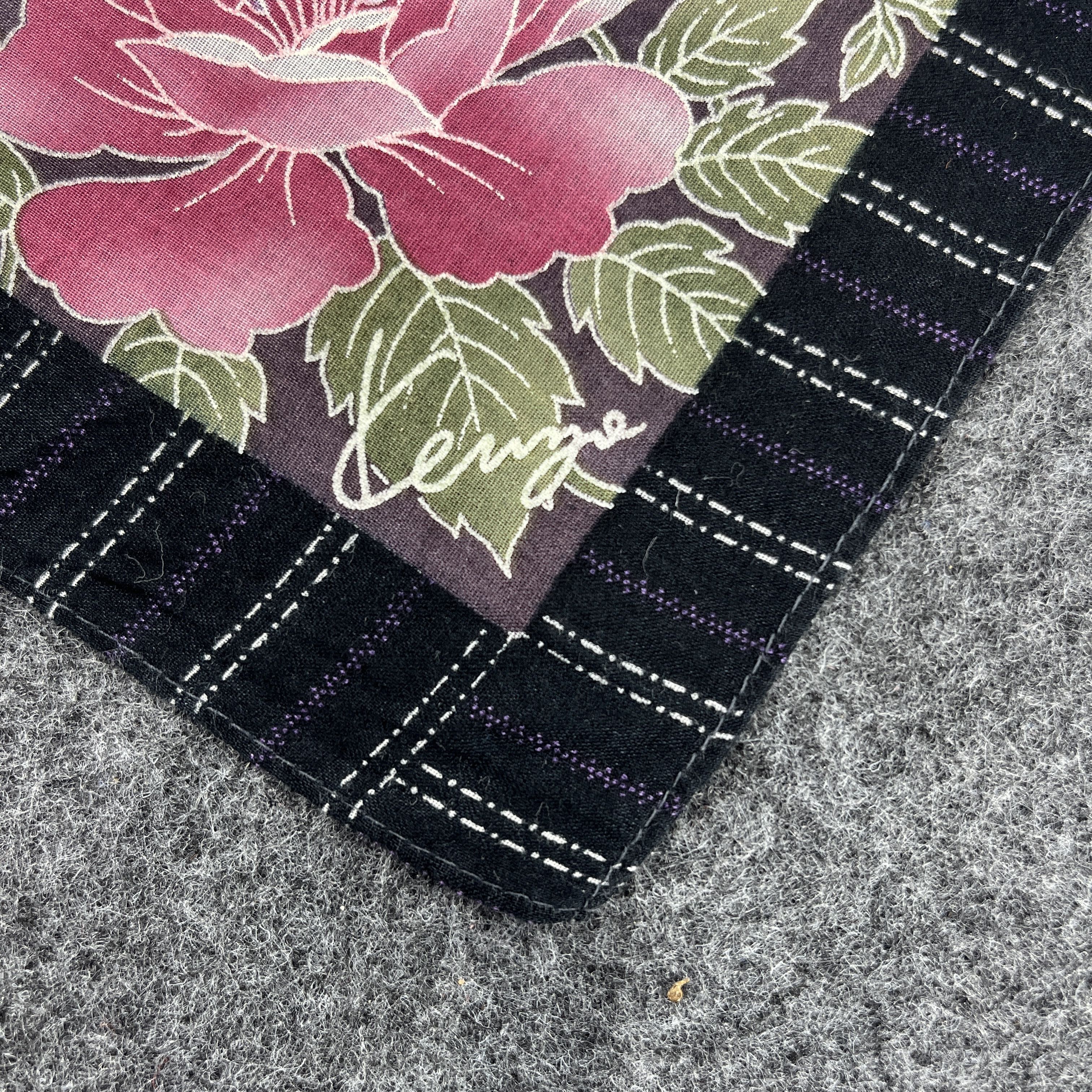 Kenzo × Vintage Floral Kenzo Handkerchief / Neckerchief / Headscarf B133 Size ONE SIZE - 4 Thumbnail
