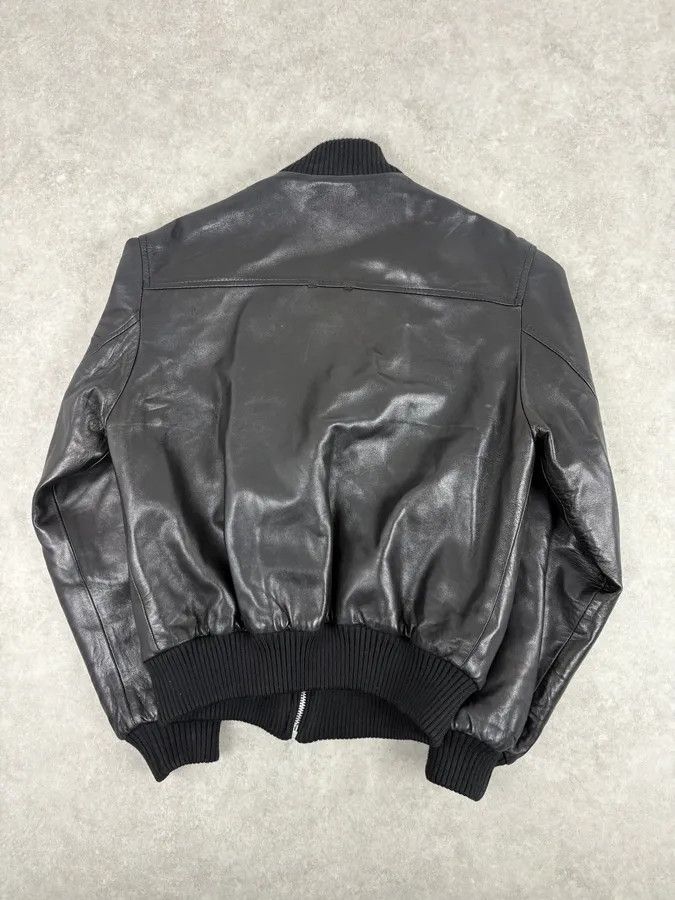 Dolce & Gabbana 2000s Dolce & Gabbana Black Leather Mafia Aviator Bomber Jacket Size US M / EU 48-50 / 2 - 5 Thumbnail