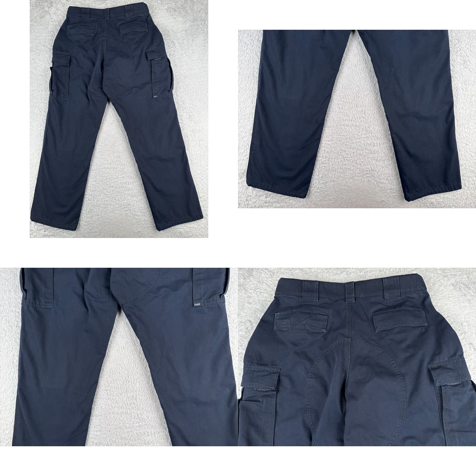 Vintage 5.11 Tactical Pants Men Large Blue Cargo RipStop Fabric Double Knee Gusset 36x31 Size US 33 - 9 Thumbnail