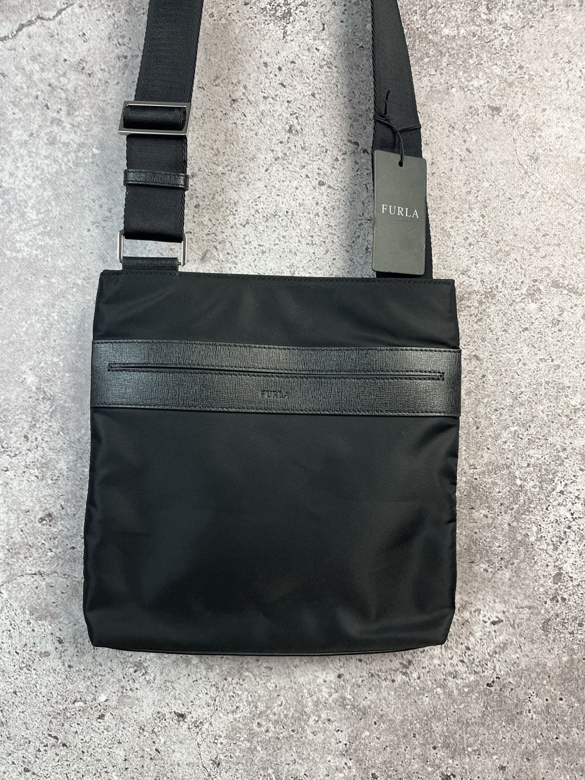 Furla NEW! Furla Sling/Shoulder Nylon/Leather Bag Size ONE SIZE - 2 Thumbnail