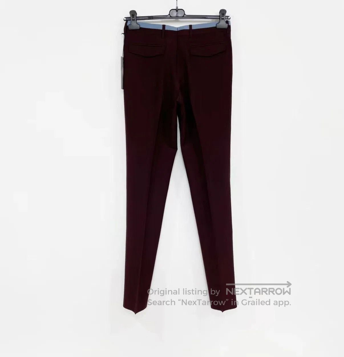 Dior Red Casual Pants with Blue Stripe Size 28. Size US 28 / EU 44 - 2 Thumbnail