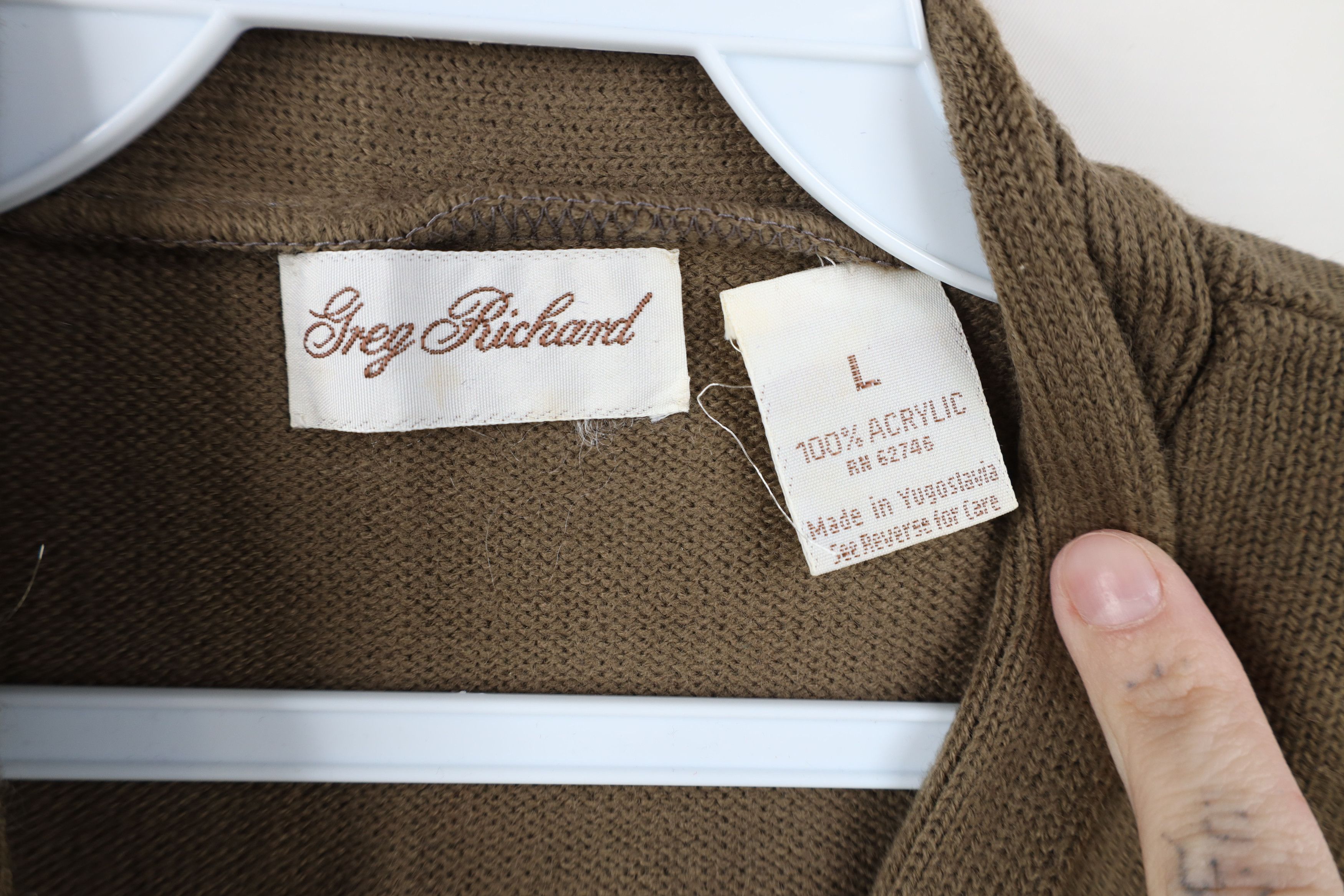 Vintage Vintage 70s Streetwear Soft Ribbed Knit Sweater Vest Beige Size US L / EU 52-54 / 3 - 6 Thumbnail