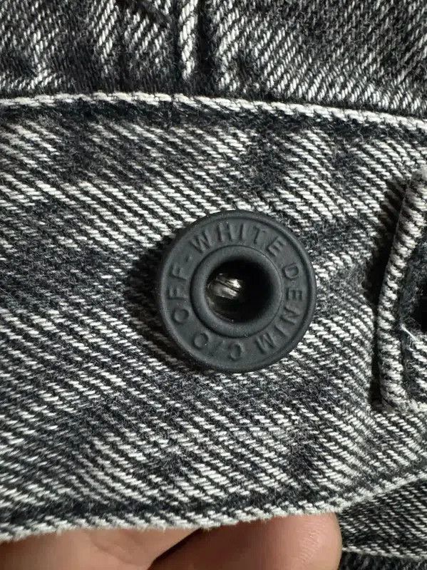 Off-White Off-White Men's Black Gray Embroidered Jacket . Size US L / EU 52-54 / 3 - 8 Thumbnail