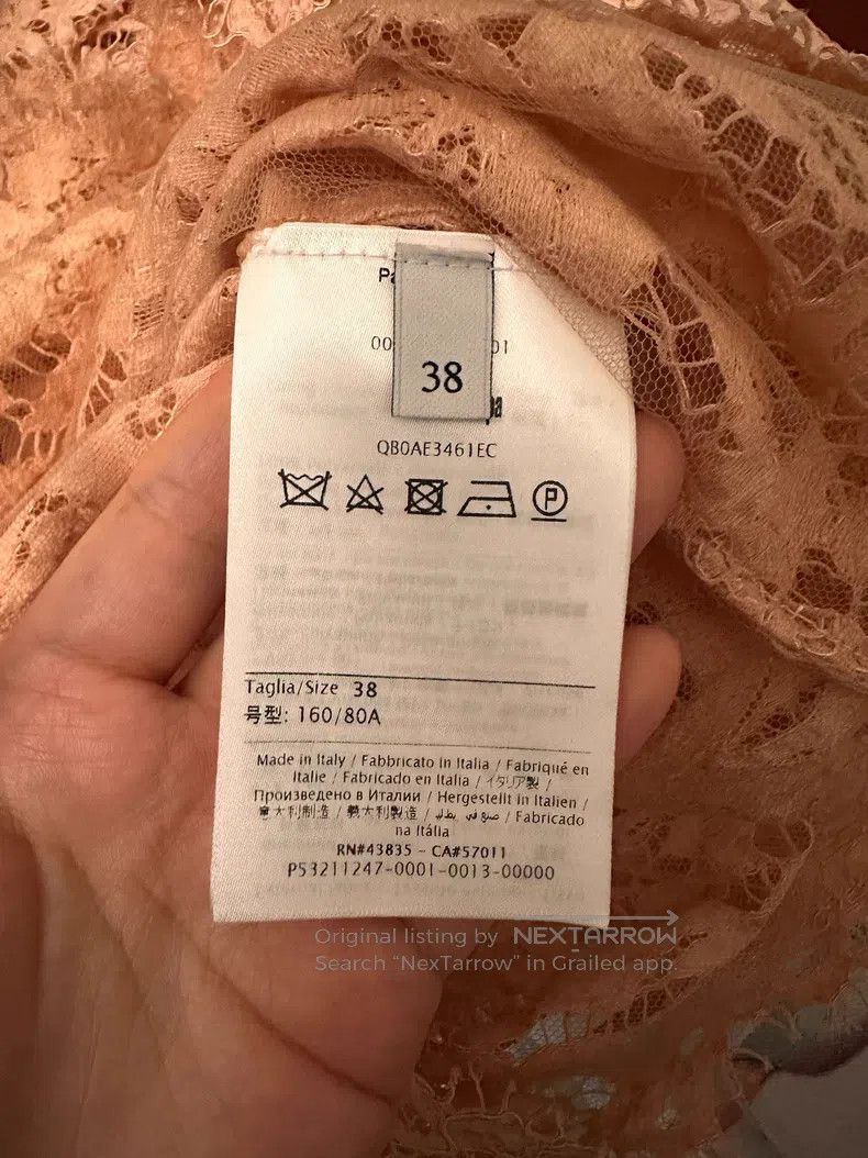 Valentino Valentino Nude pink lace top Size M / US 6-8 / IT 42-44 - 5 Thumbnail