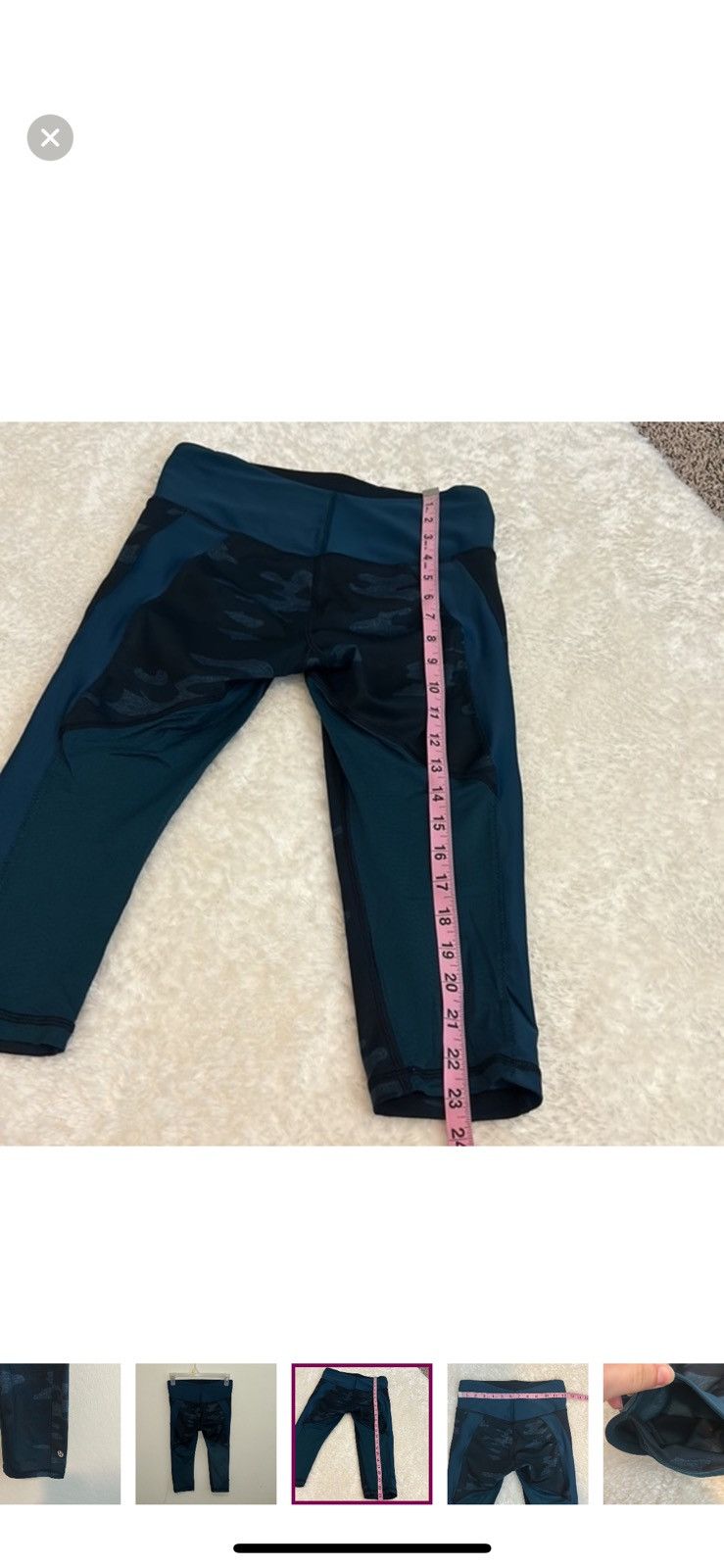 Lululemon Lululemon clip in crop leggings size 4 Size 27" / US 4 / IT 40 - 2 Thumbnail