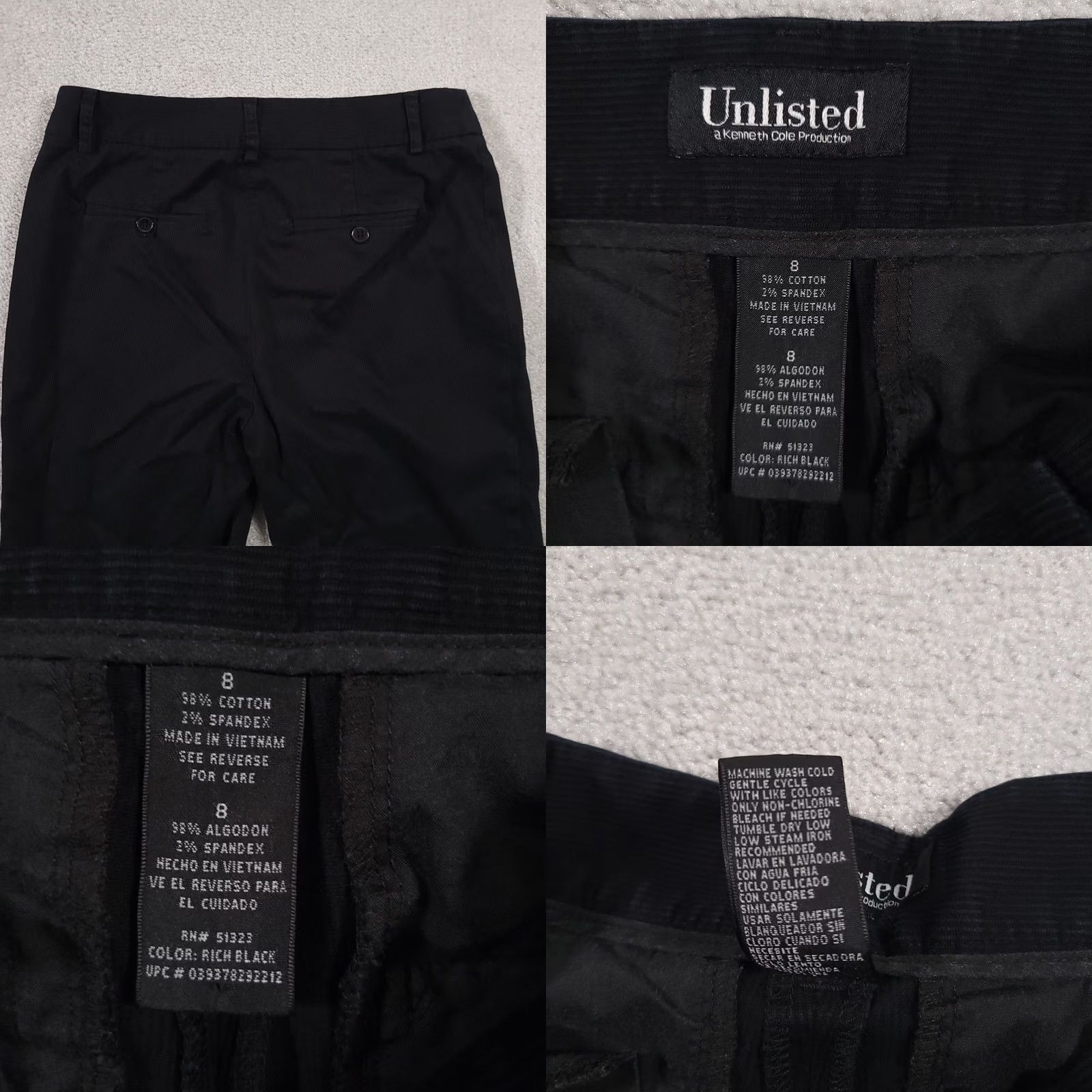 Kenneth Cole Kenneth Cole Unlisted Capri Pants 8 Dark Blue Stretch Straight Womens Size 30" / US 8 / IT 44 - 9 Thumbnail