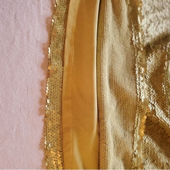 Anthropologie Anthropologie Sequin Gold Lined Sz. M Tube Top Size M / US 6-8 / IT 42-44 - 4 Thumbnail