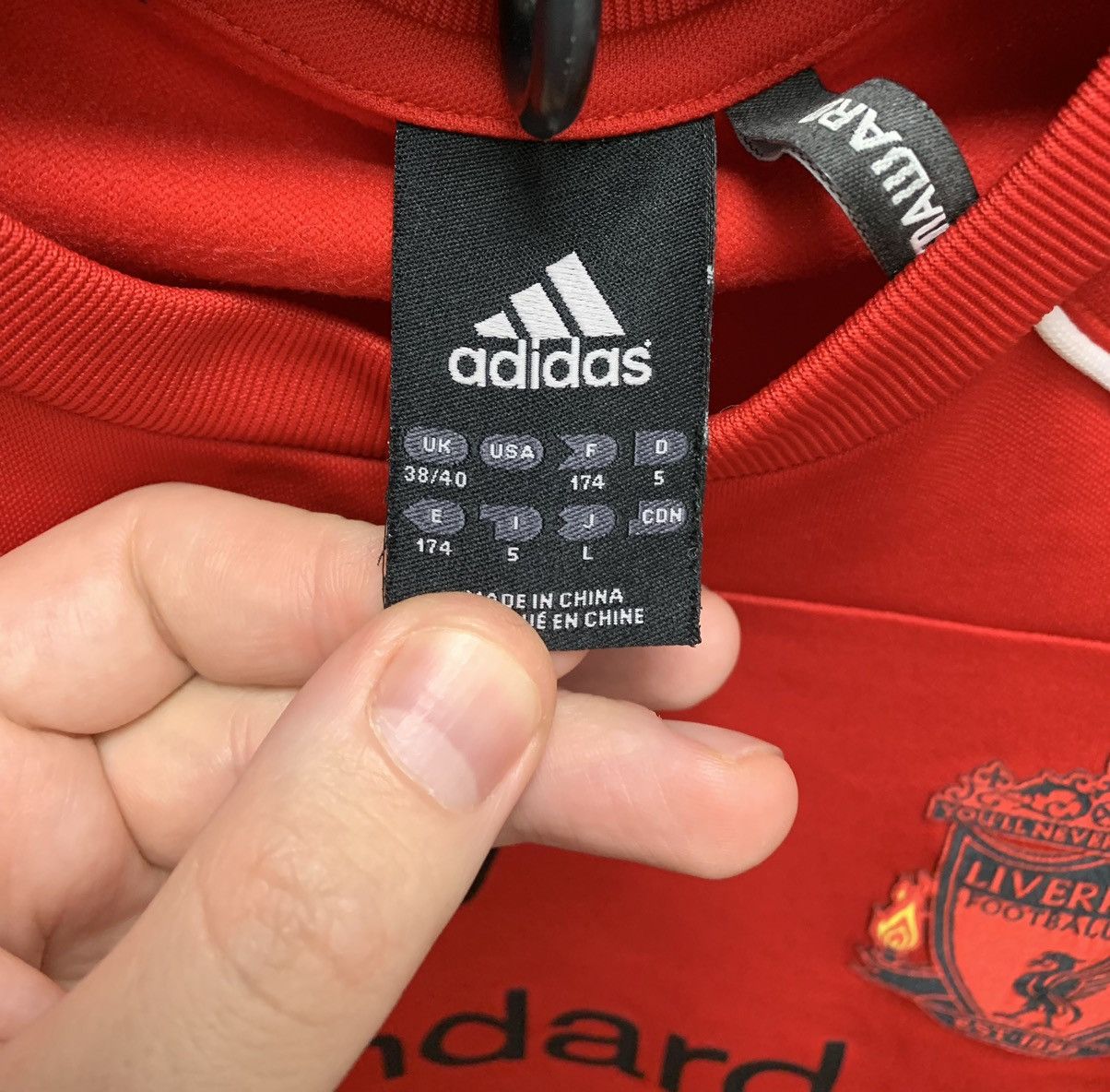 Adidas Liverpool adidas soccer jersey 7 Gerrard sweatshirt S vintag Size US S / EU 44-46 / 1 - 6 Thumbnail