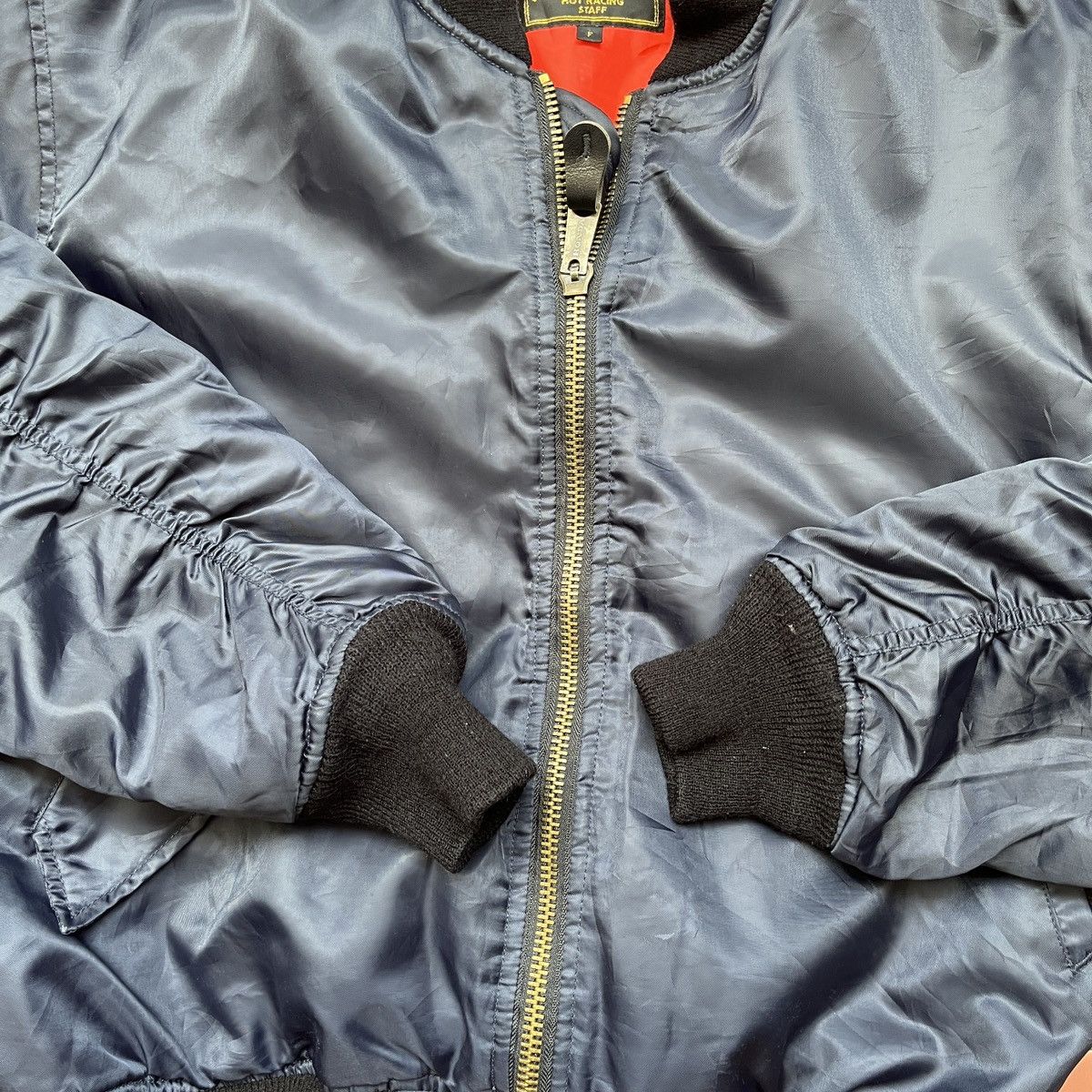 Honda × Vintage VINTAGE 80s HONDA HOT RACING STAFF BOMBER JACKET Size US L / EU 52-54 / 3 - 15 Thumbnail