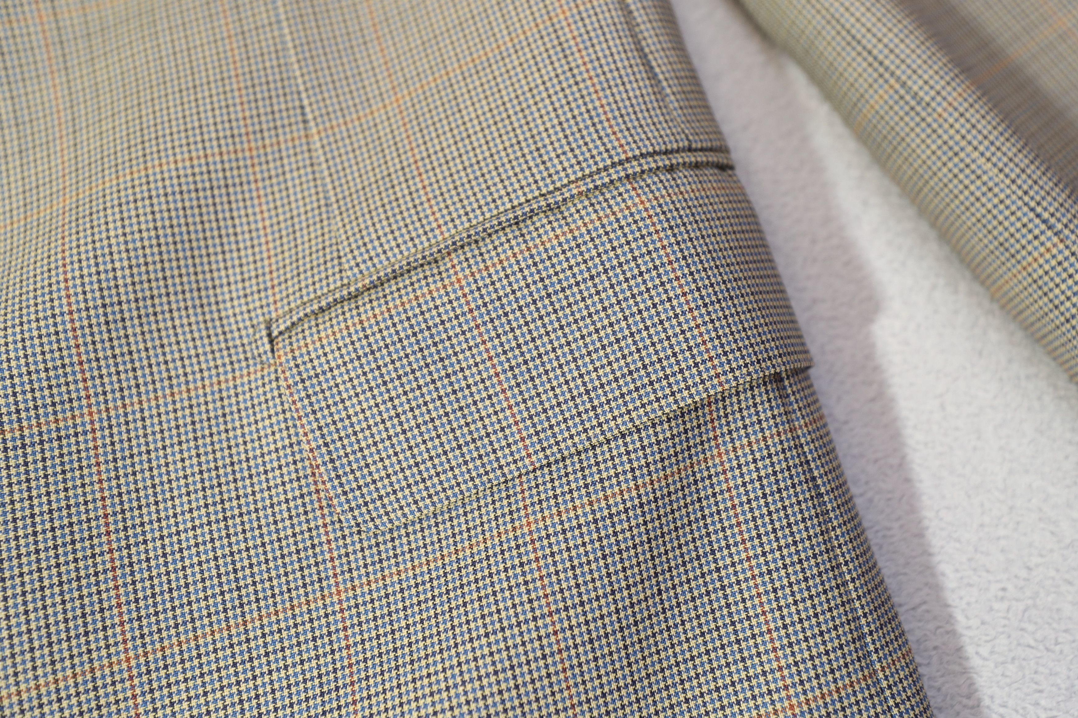 Huntsman H Huntsman & Sons Vintage Houndstooth Suit Jacket (40) Size 40R - 7 Thumbnail